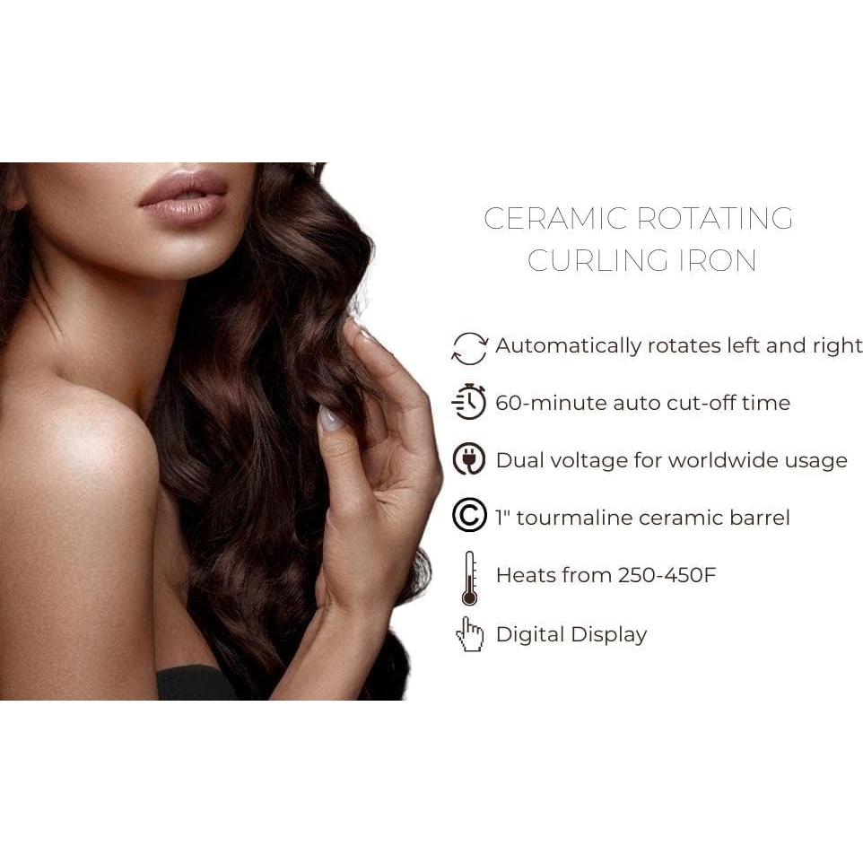 Plancha de Rizar Automática Amira Belleza Verde Azulado 121-232°C