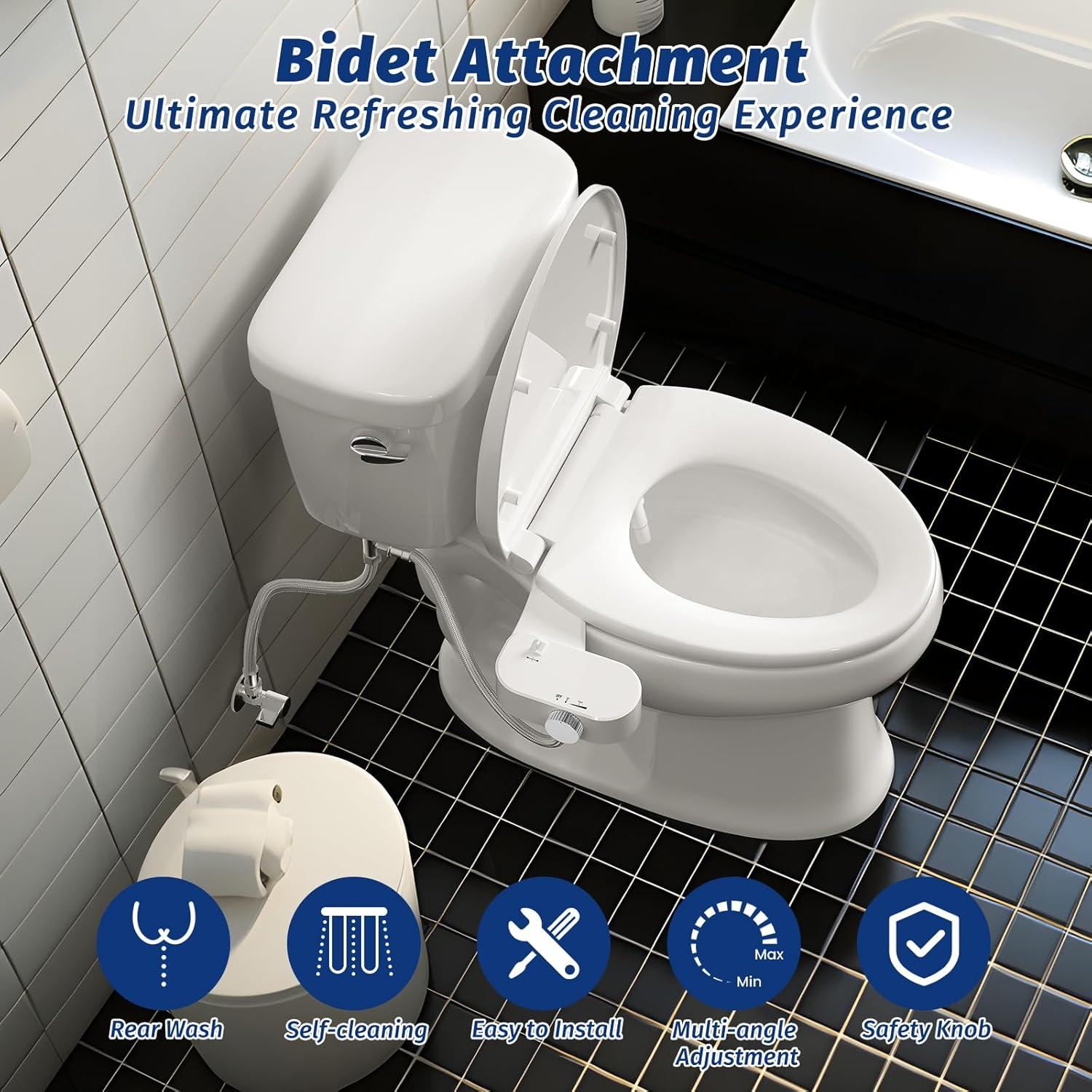 Accesorio de Bidet Thameba Autolimpiante Cromo Ajustable