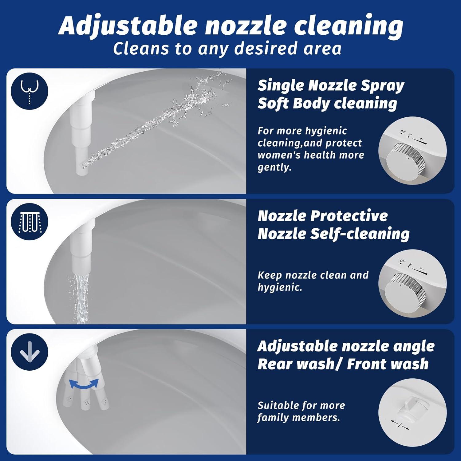 Accesorio de Bidet Thameba Autolimpiante Cromo Ajustable