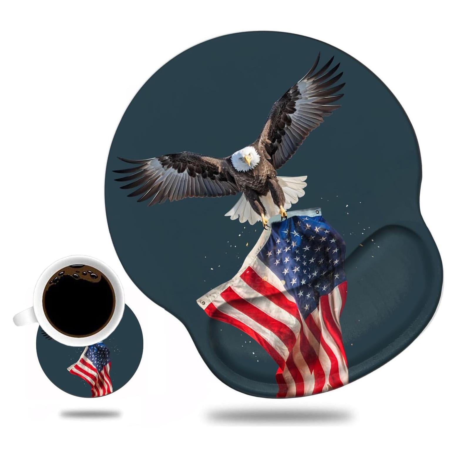 Soporte de Muñeca Ergonómico Luasao con Alfombrilla y Posavasos