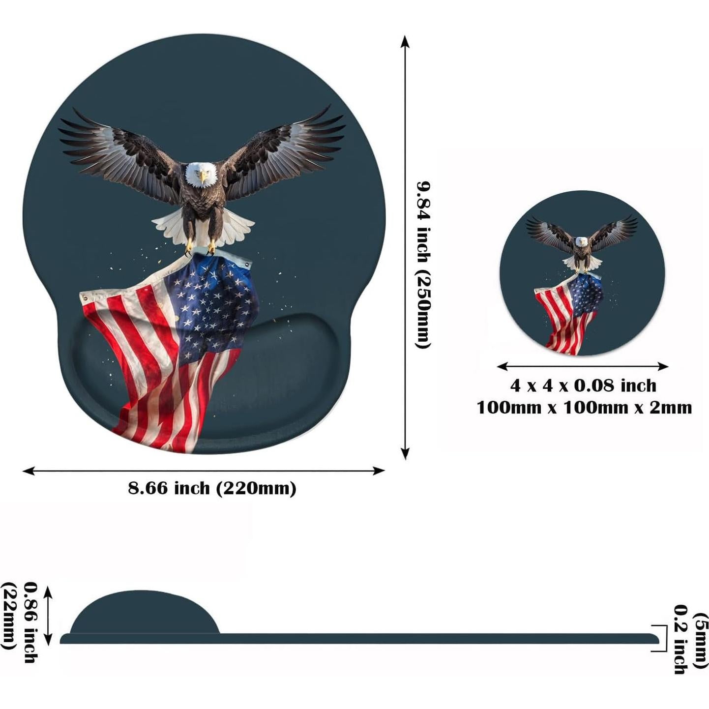 Soporte de Muñeca Ergonómico Luasao con Alfombrilla y Posavasos