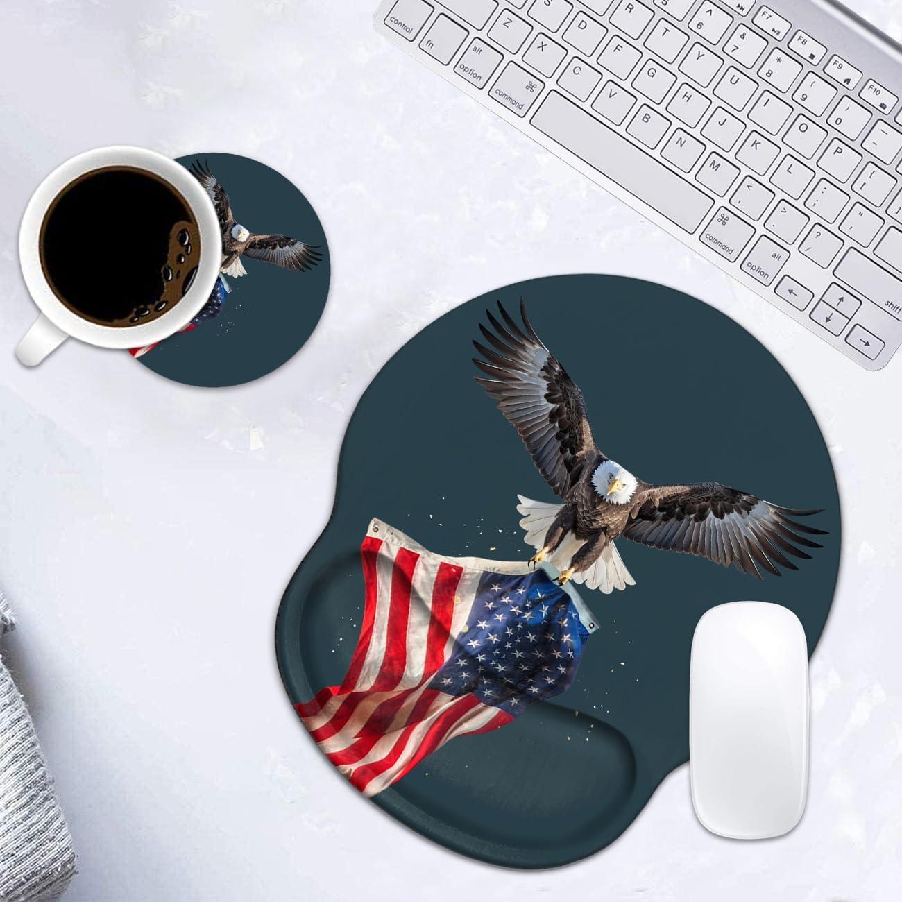 Soporte de Muñeca Ergonómico Luasao con Alfombrilla y Posavasos