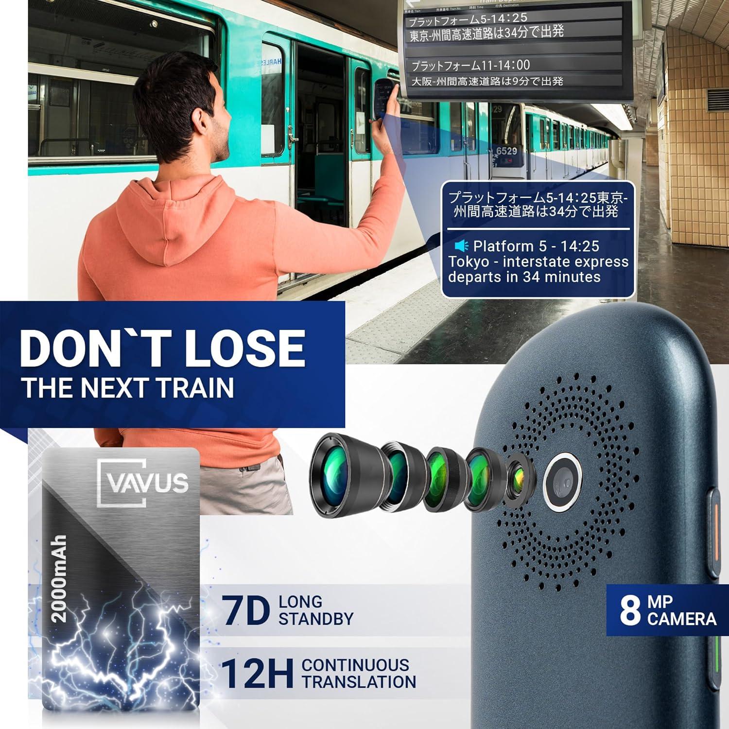 Traductor de Idiomas Vavus 4G - 138 Idiomas, SIM y WiFi