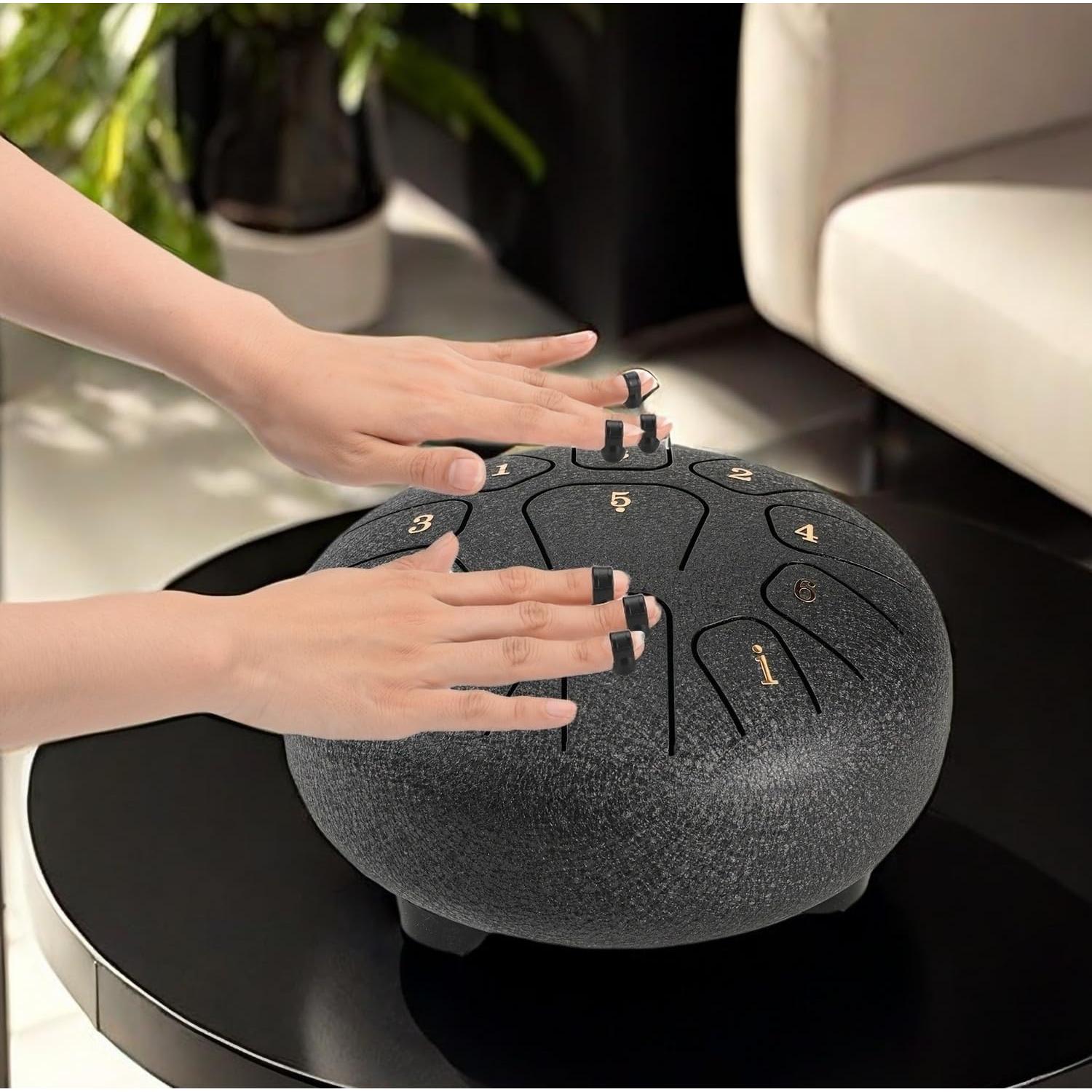 Tambor de Lengua de Acero Miwayer 15 cm 11 Notas Dorado