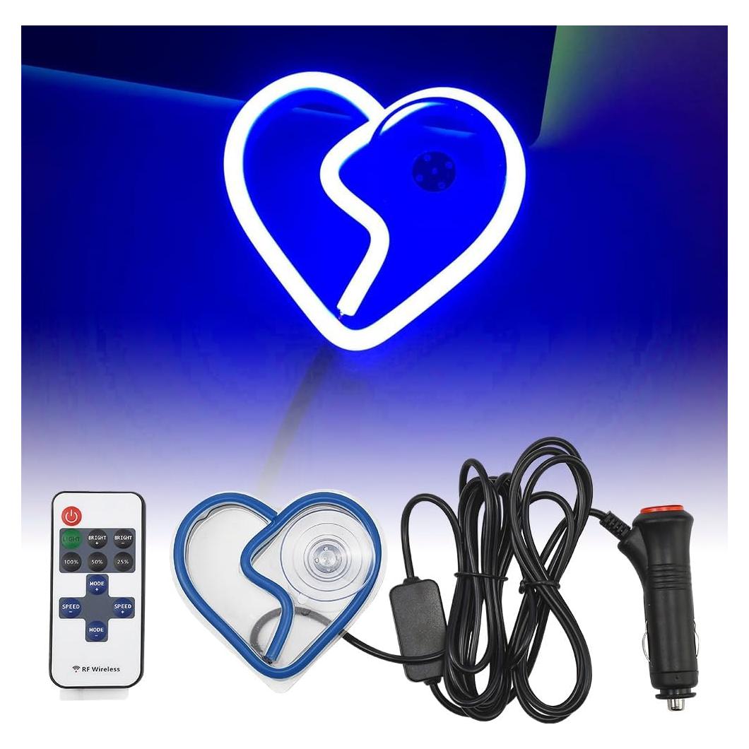 Luz LED Ambiental para Auto Blueshyhall, Triangular Azul