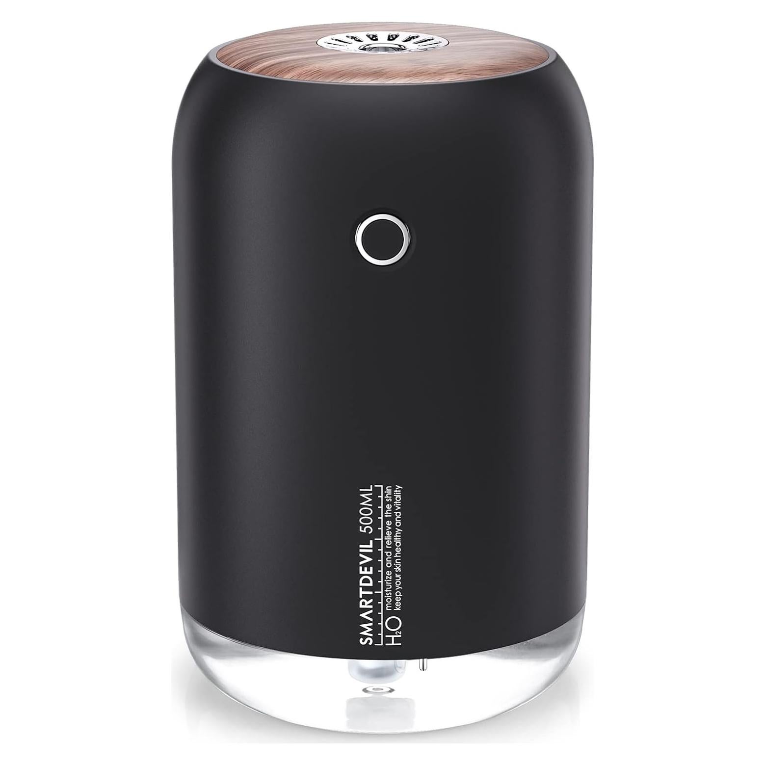 Humidificador Mini Portátil SMARTDEVIL 500ml USB Negro