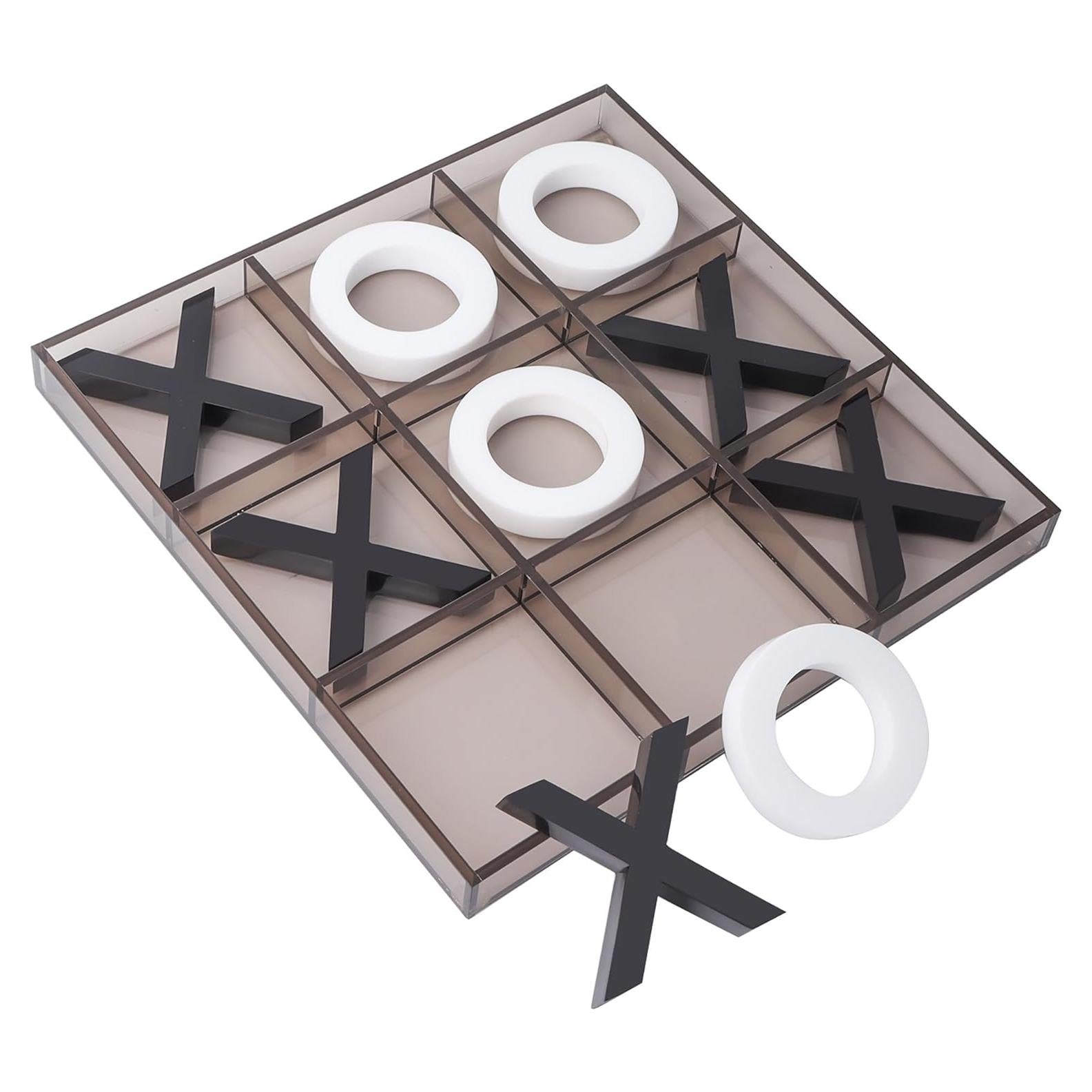 Juego de Tic Tac Toe Gigante Acrílico GSE 30.48 cm para Oficina