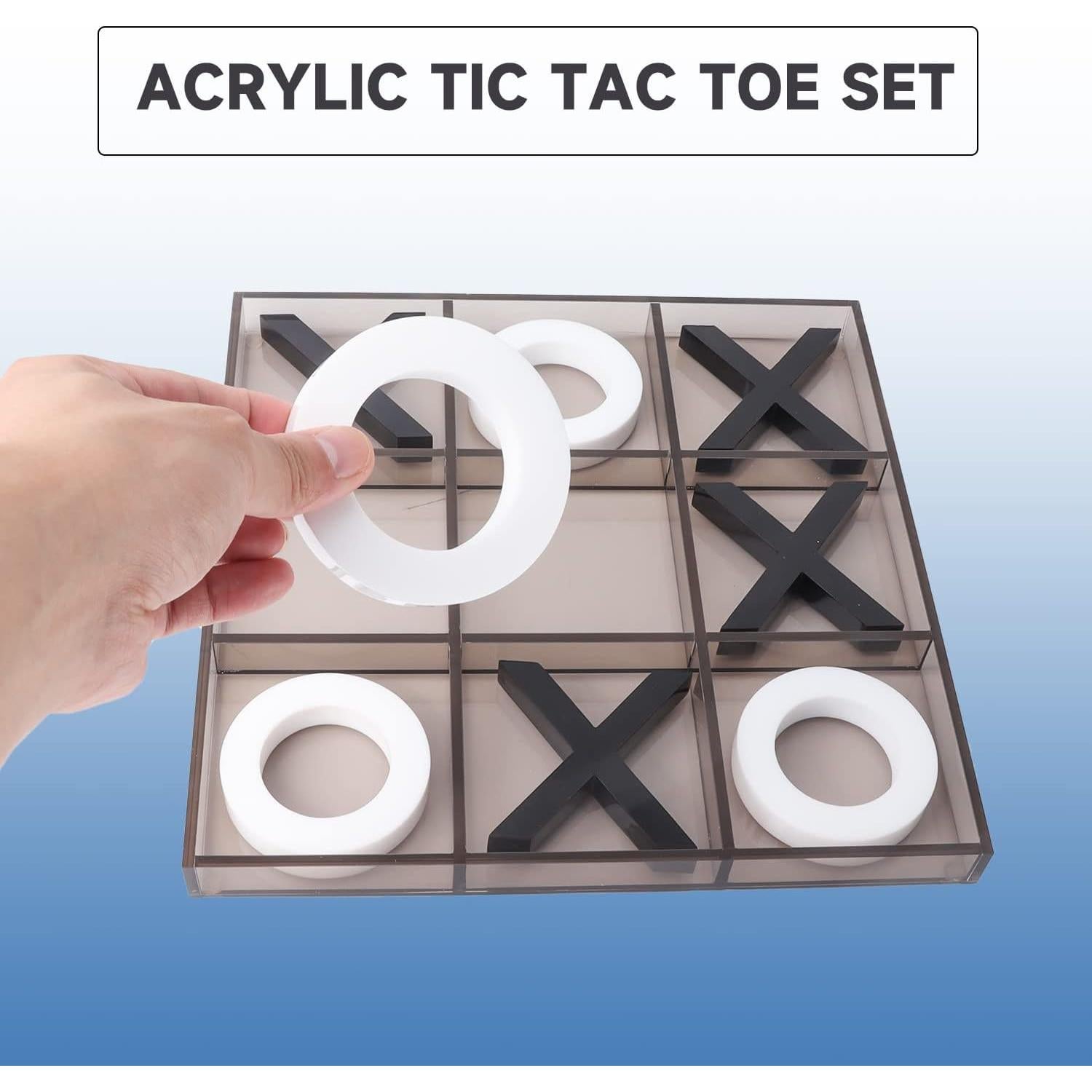 Juego de Tic Tac Toe Gigante Acrílico GSE 30.48 cm para Oficina