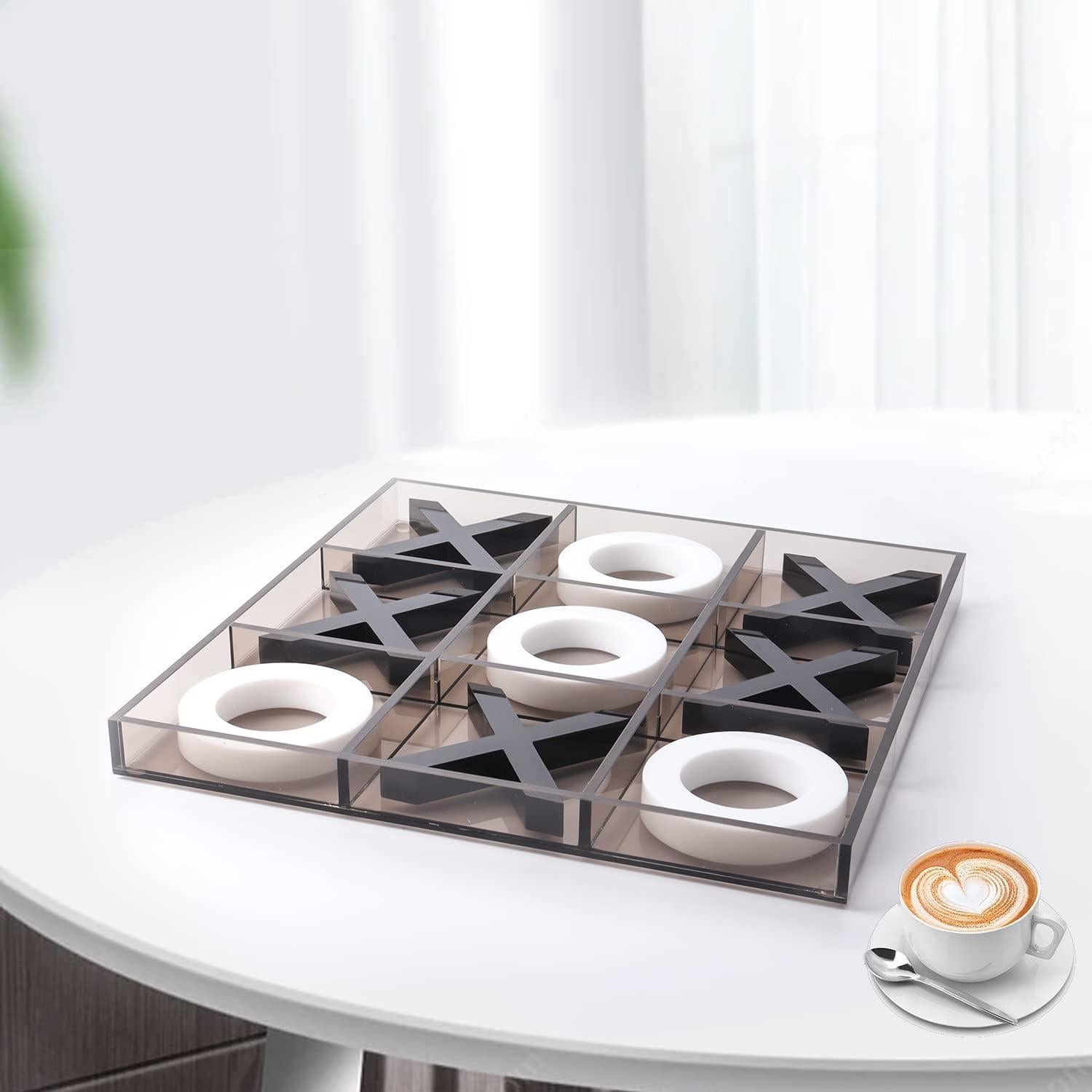 Juego de Tic Tac Toe Gigante Acrílico GSE 30.48 cm para Oficina