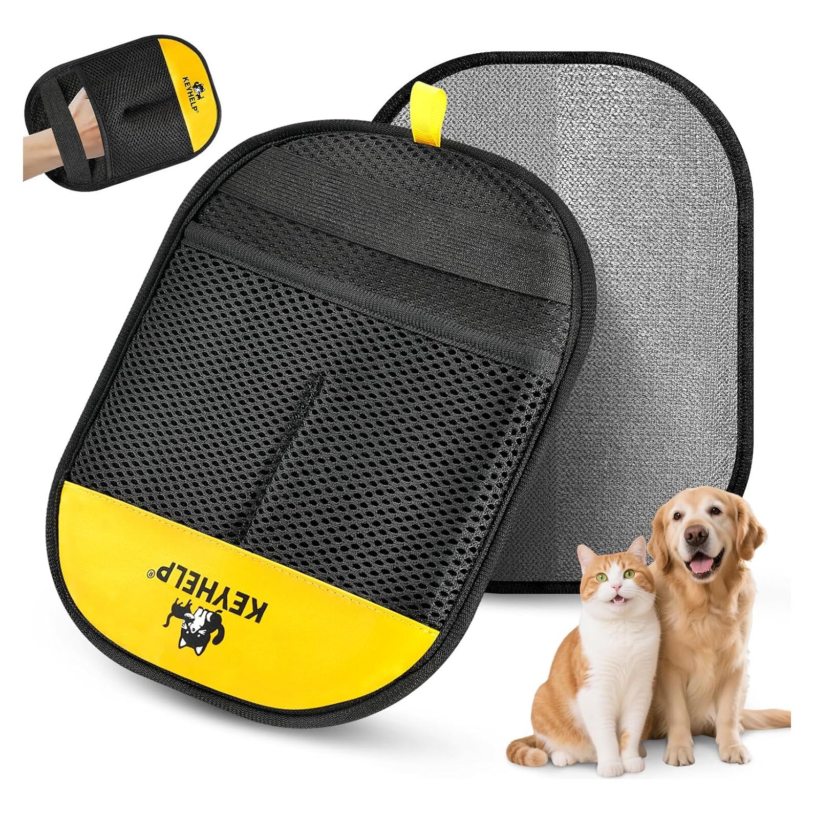 Guante para Remover Pelo de Mascotas KEYHELP DD01 24.1x17cm