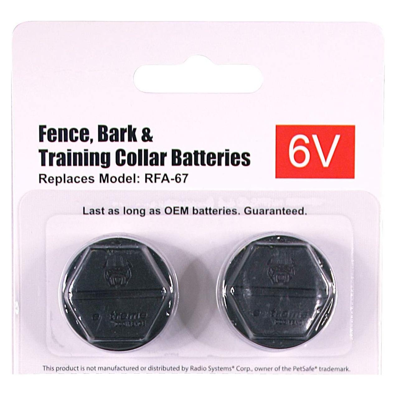 Batería de Reemplazo 6V PetSafe RFA-67 - Paquete de 2