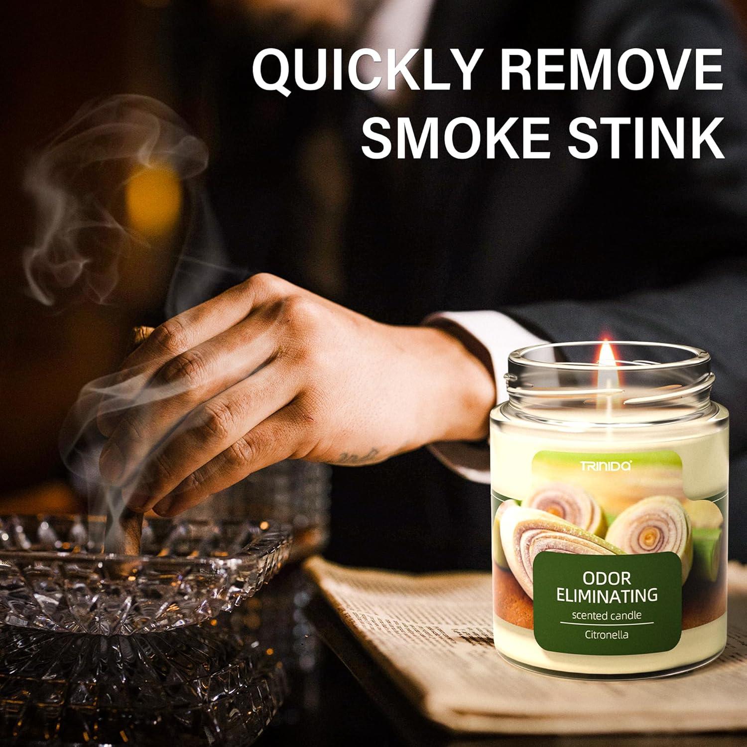 Velas Eliminadoras de Olores TRINIDa Citronela Set 226g