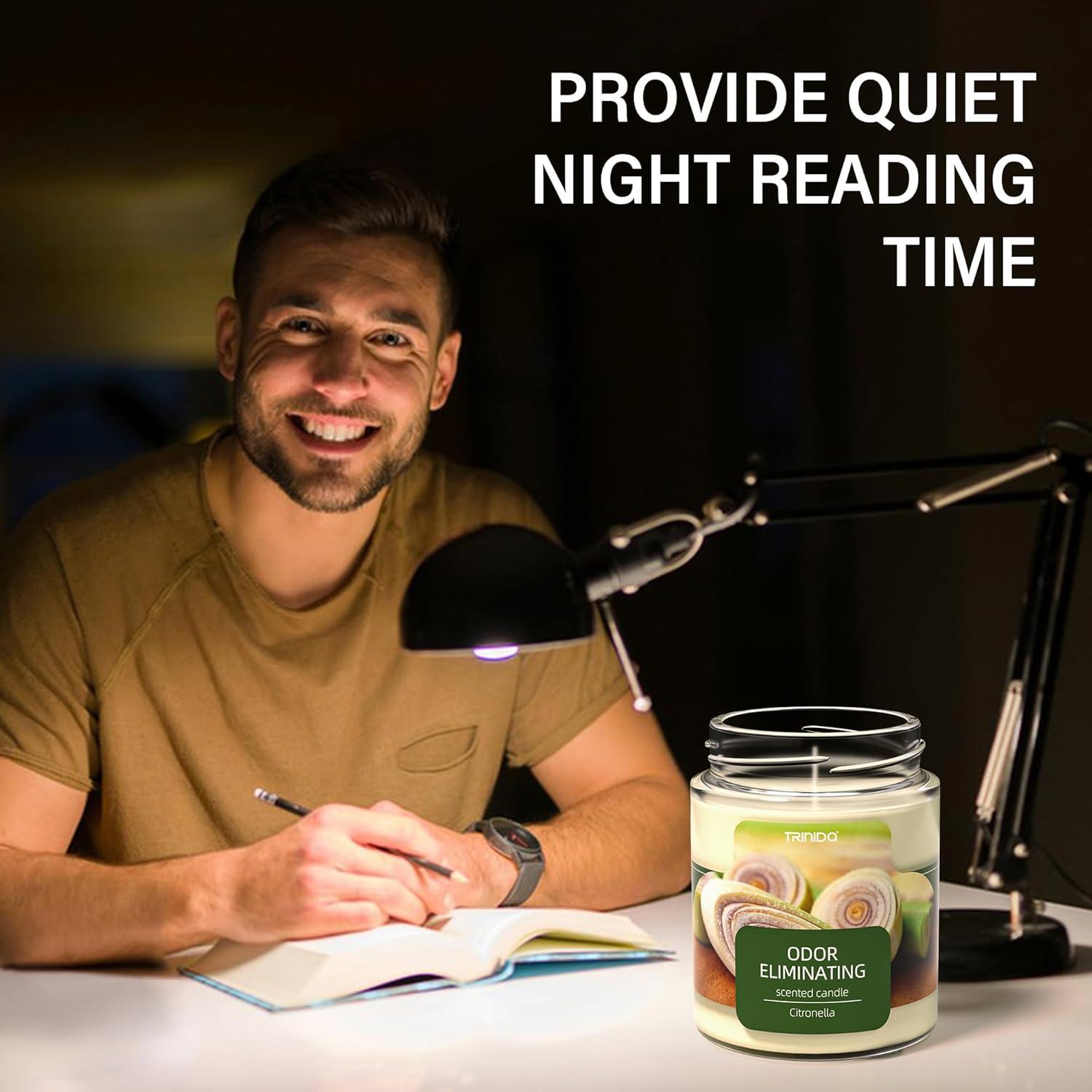 Velas Eliminadoras de Olores TRINIDa Citronela Set 226g