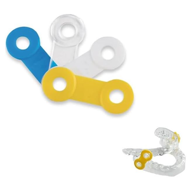 20 Correas Elásticas Reemplazo Makosmi Antisnoring 13mm Azul