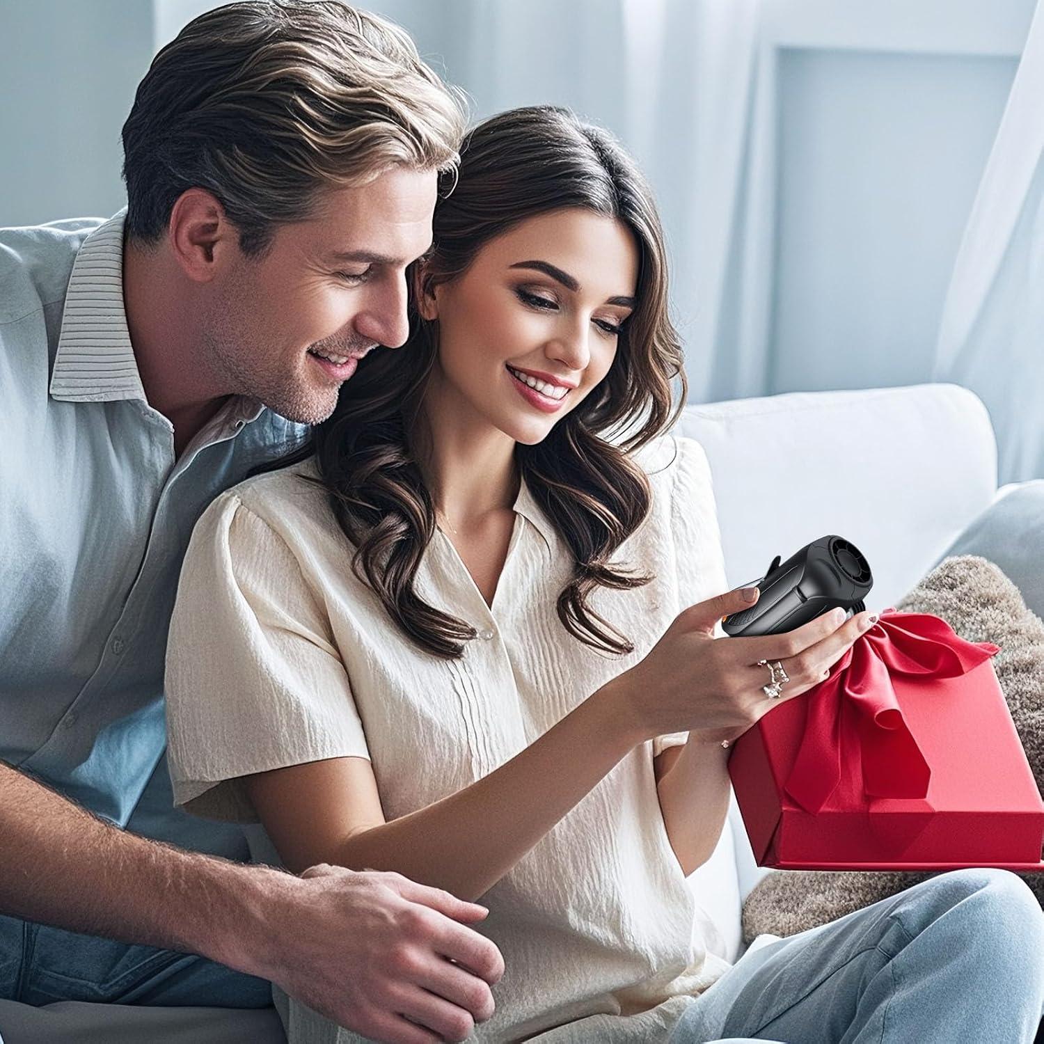 Ventilador de Cintura Portátil Shuangjishan 6000mAh Negro