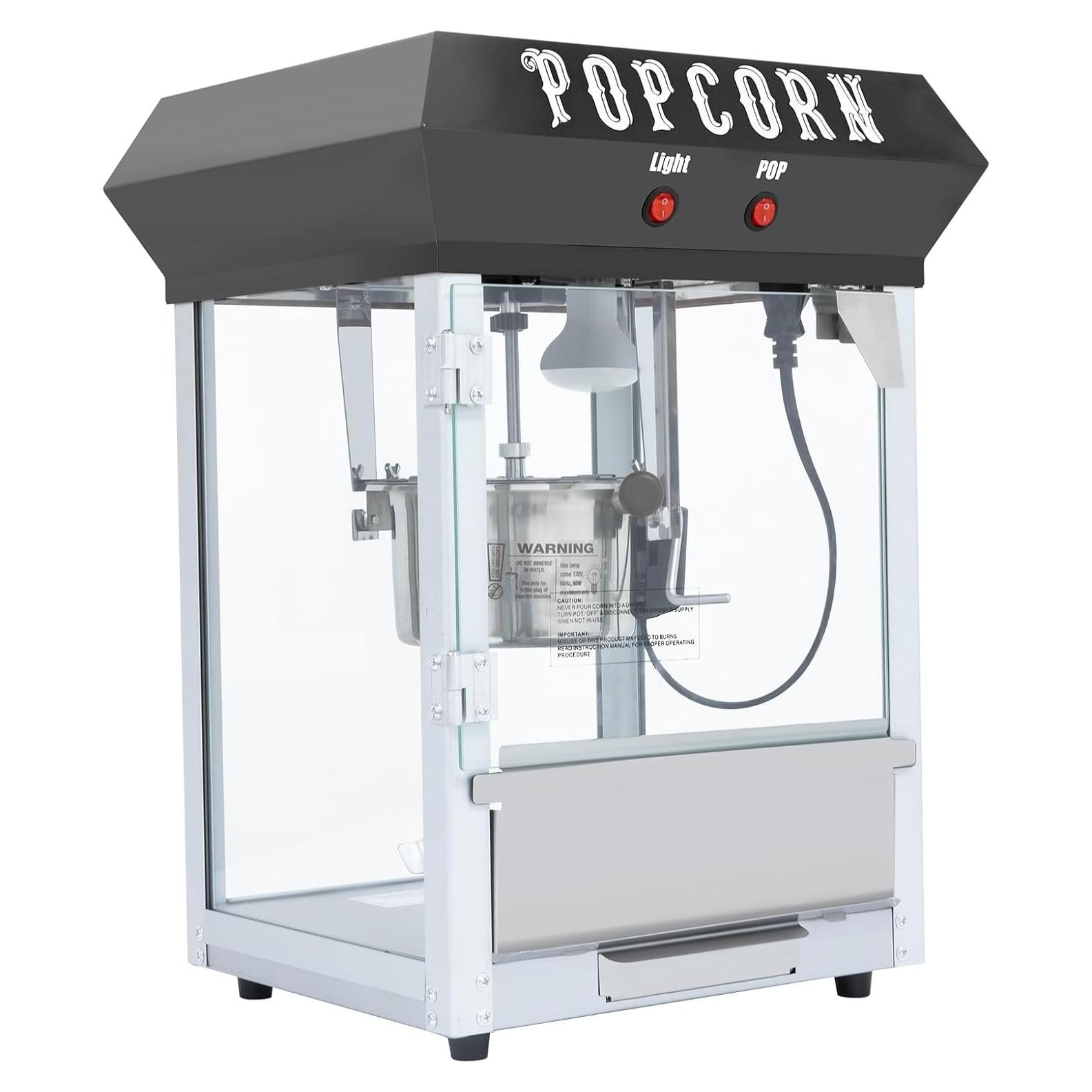 Máquina de Hacer Palomitas Nifoti 6 Oz 600W Acero Inoxidable