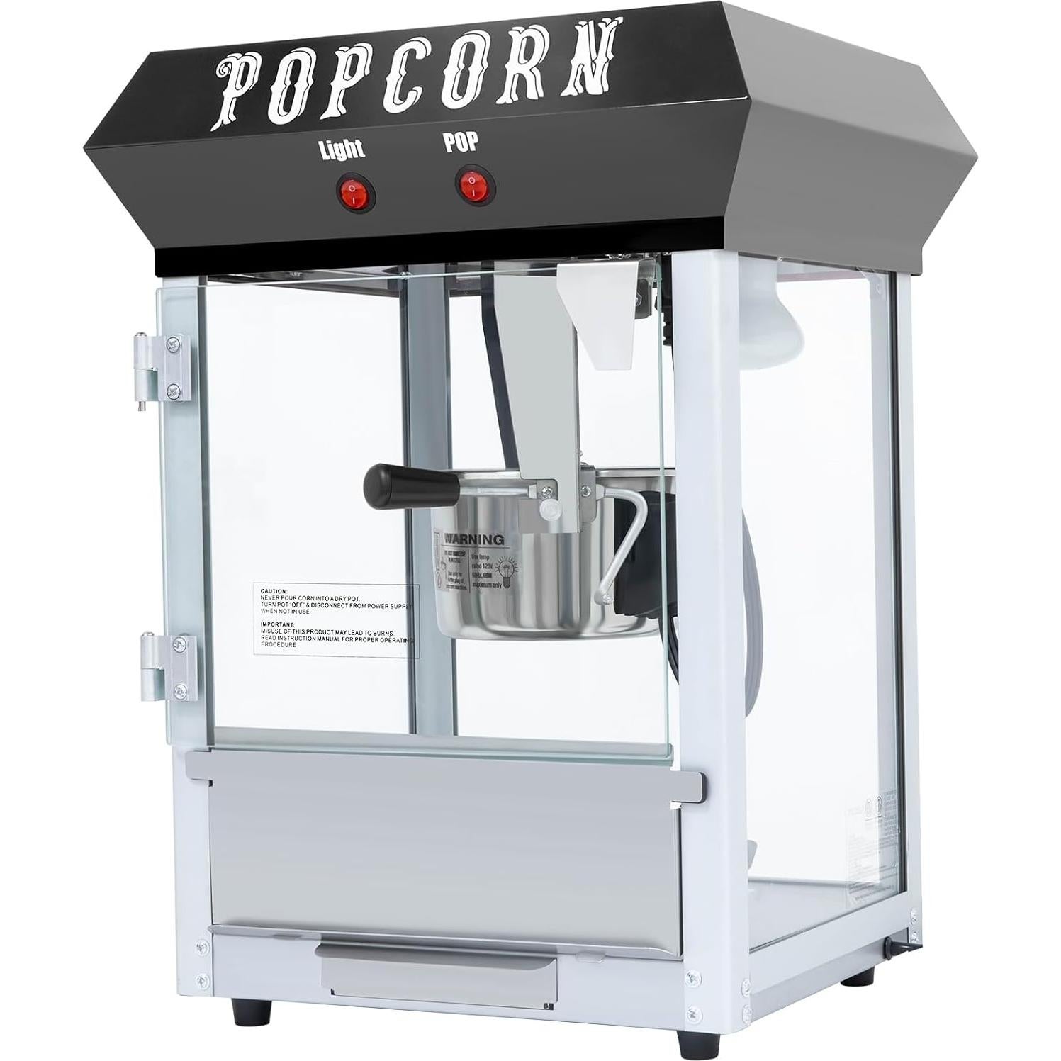 Máquina de Hacer Palomitas Nifoti 6 Oz 600W Acero Inoxidable