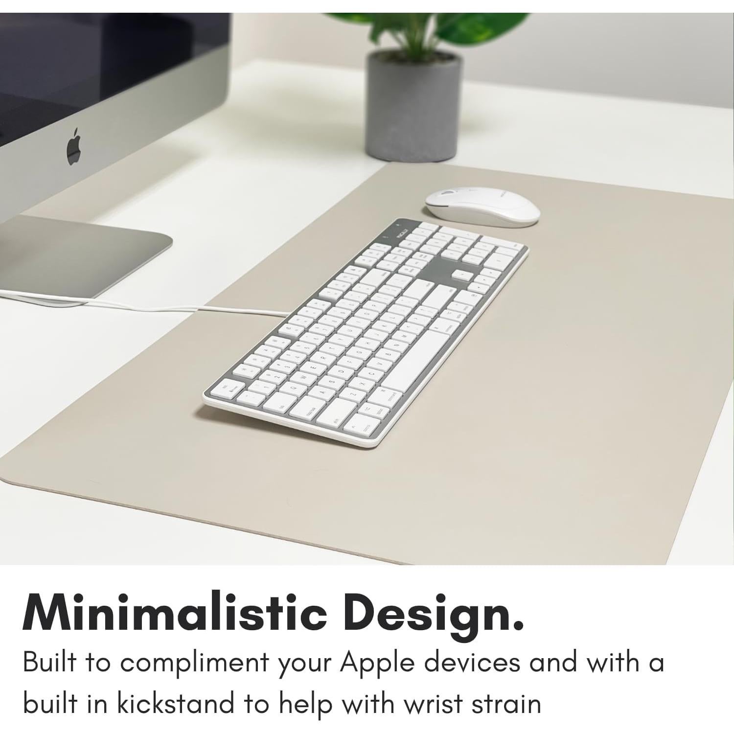 Teclado USB Delgado Mac y PC con Teclado Numérico Plata