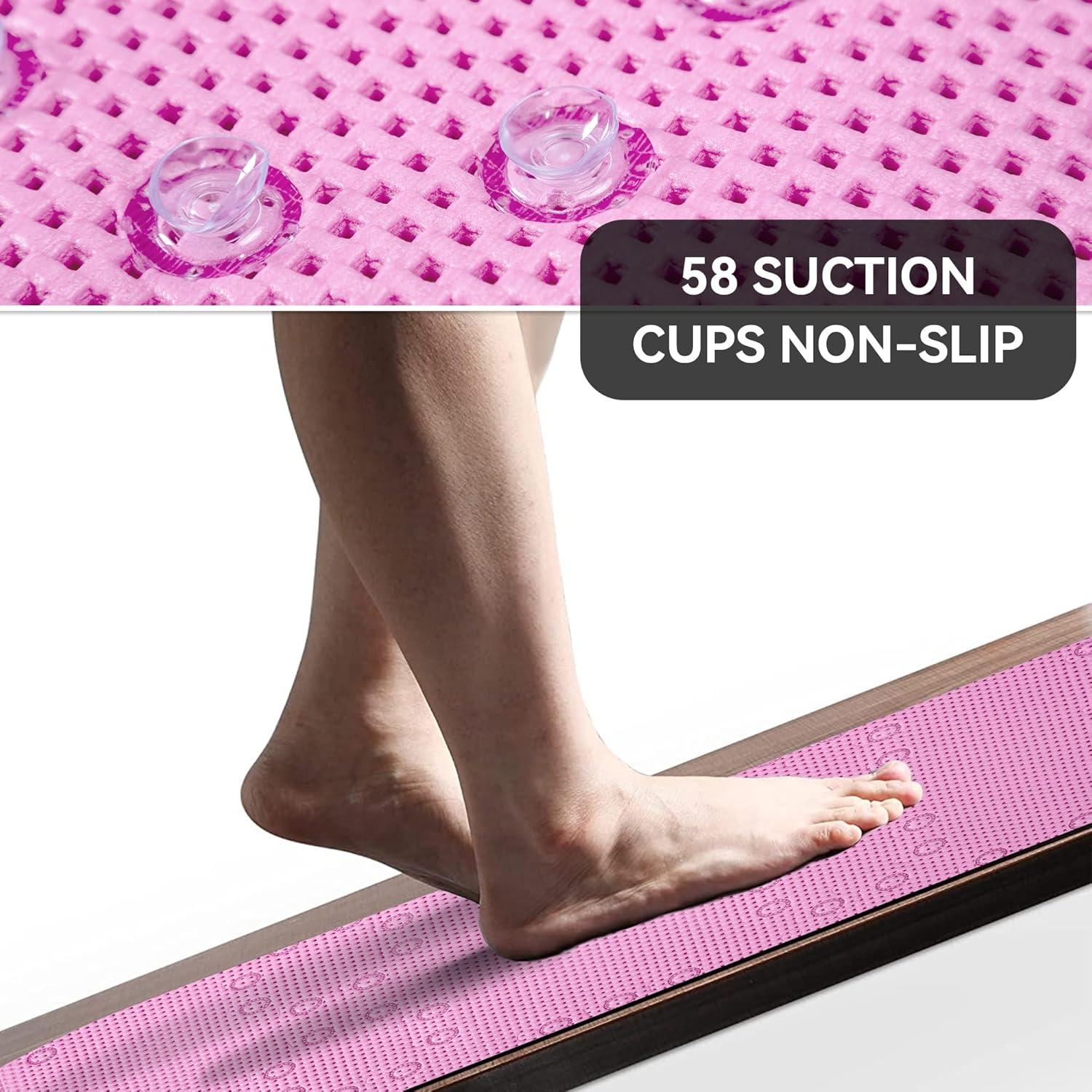 Alfombrilla de Baño Antideslizante DwEllAid 91.4x43.2cm Púrpura