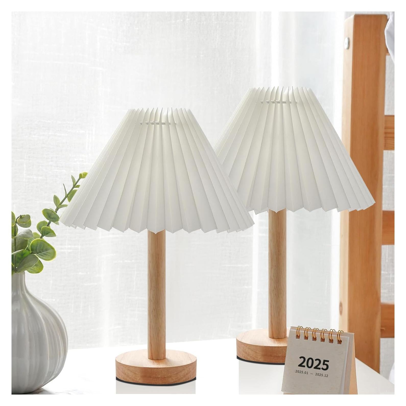 Lámpara de Mesa Pequeña Zenply 36.83 cm Vintage LED Blanca