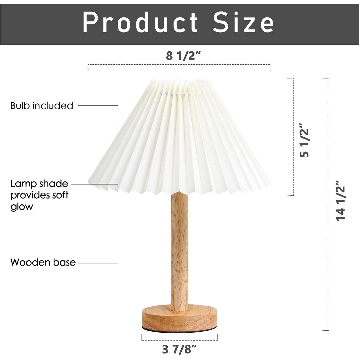 Lámpara de Mesa Pequeña Zenply 36.83 cm Vintage LED Blanca