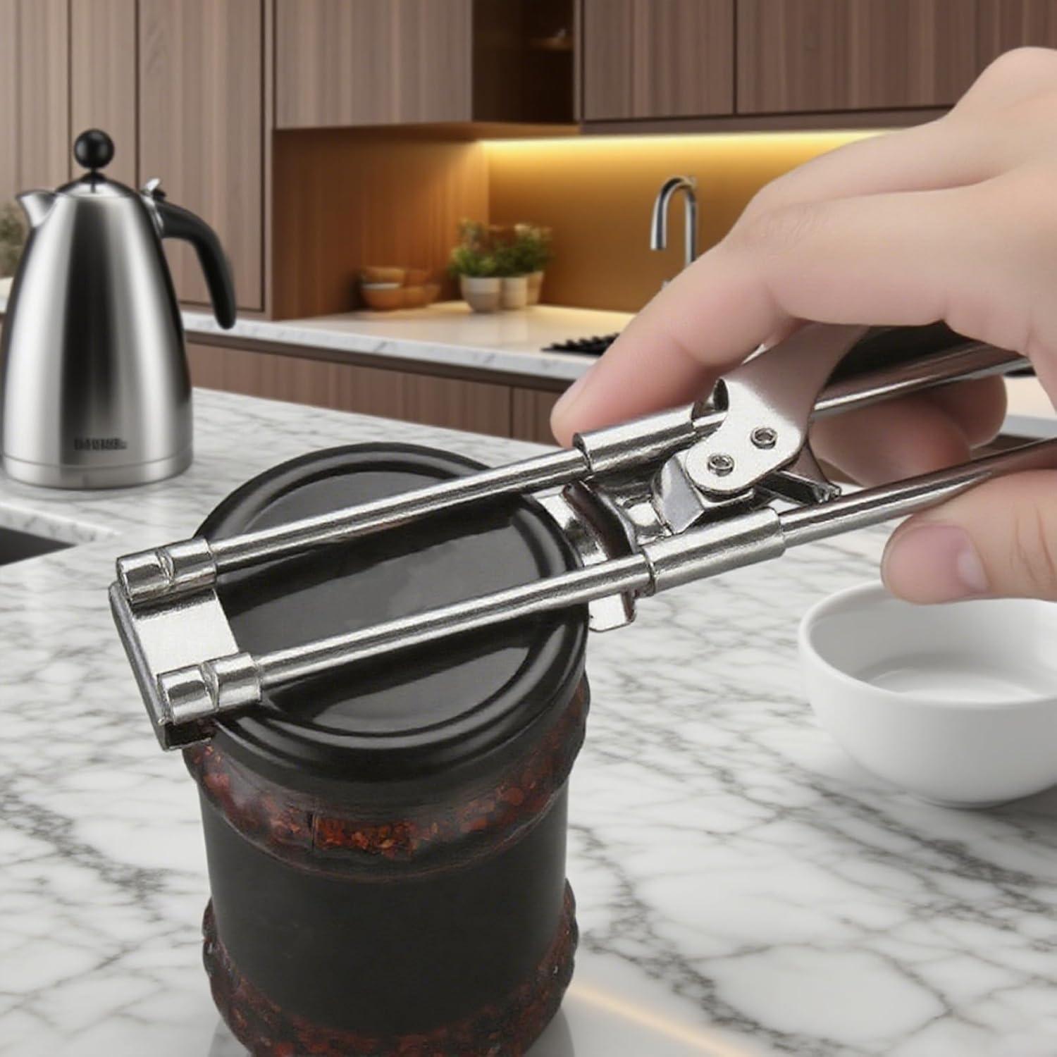 Abridores de Tarros Ajustables GZLT - Paquete de 2 Acero Inoxidable