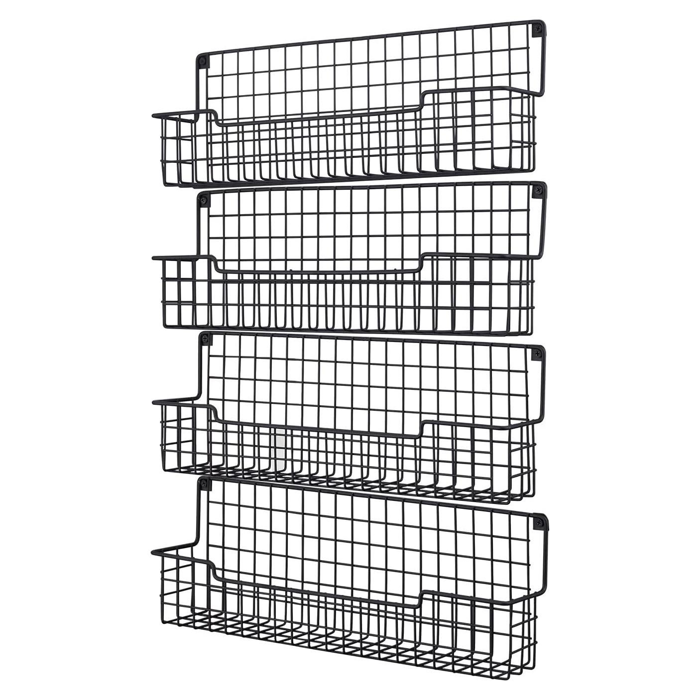 Estante de Especias Colgante AURIKAR Negro 4 Niveles 1.81 kg