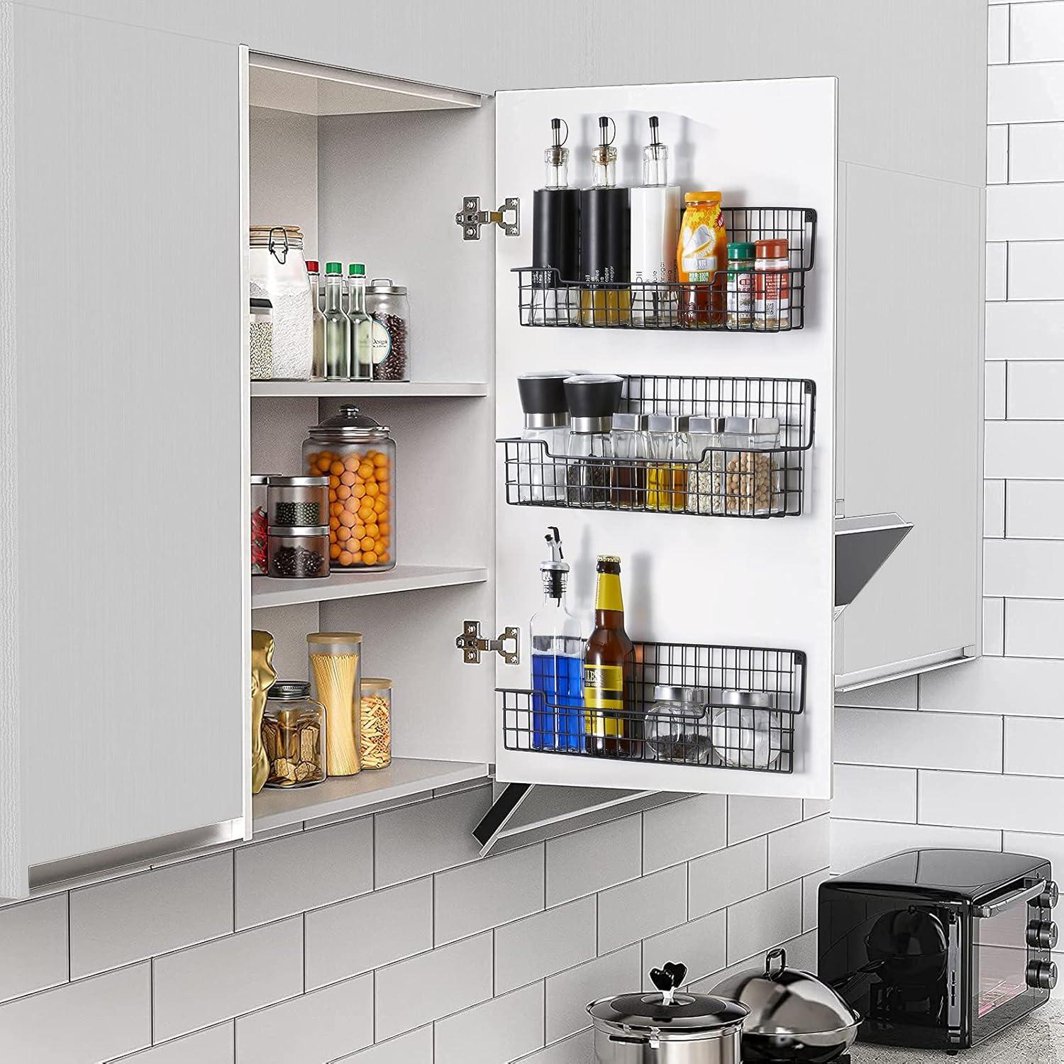 Estante de Especias Colgante AURIKAR Negro 4 Niveles 1.81 kg