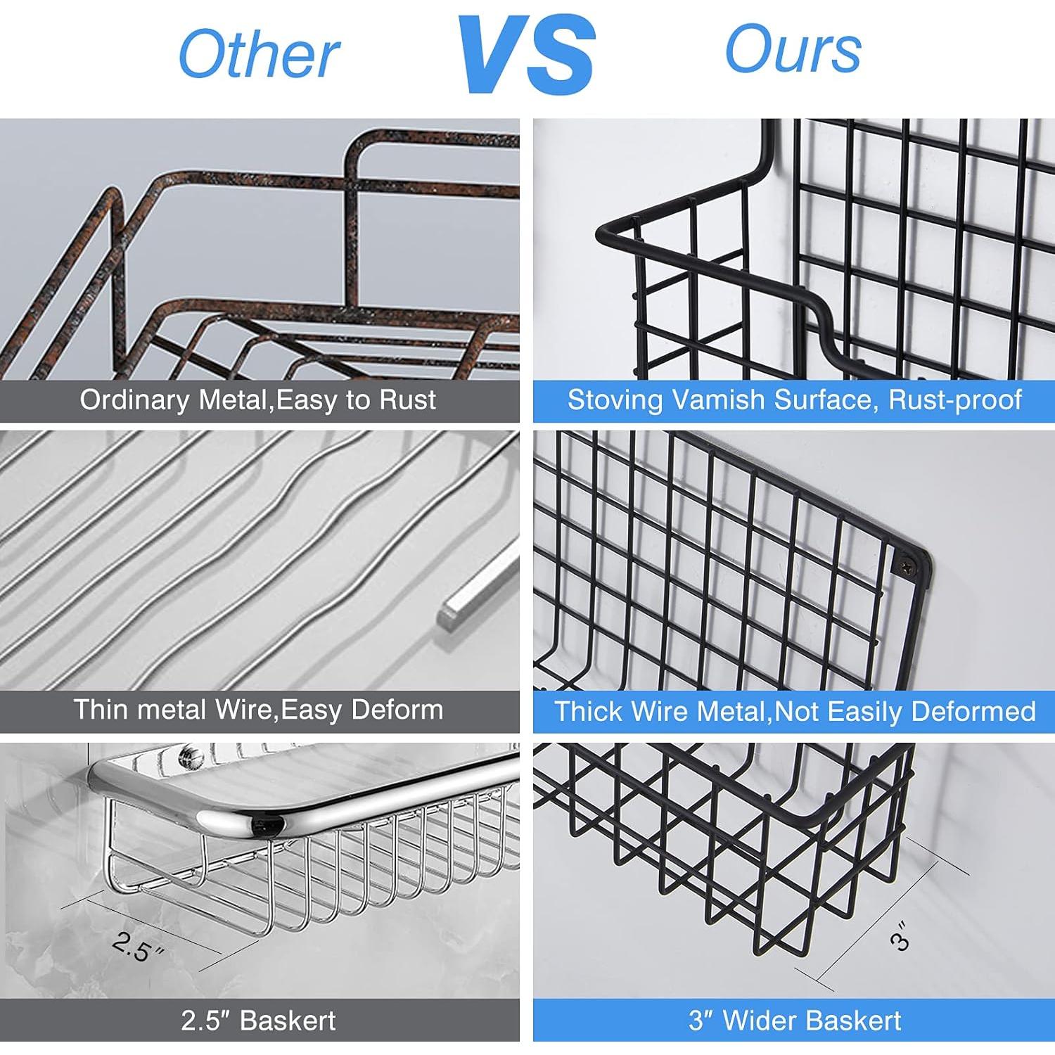 Estante de Especias Colgante AURIKAR Negro 4 Niveles 1.81 kg