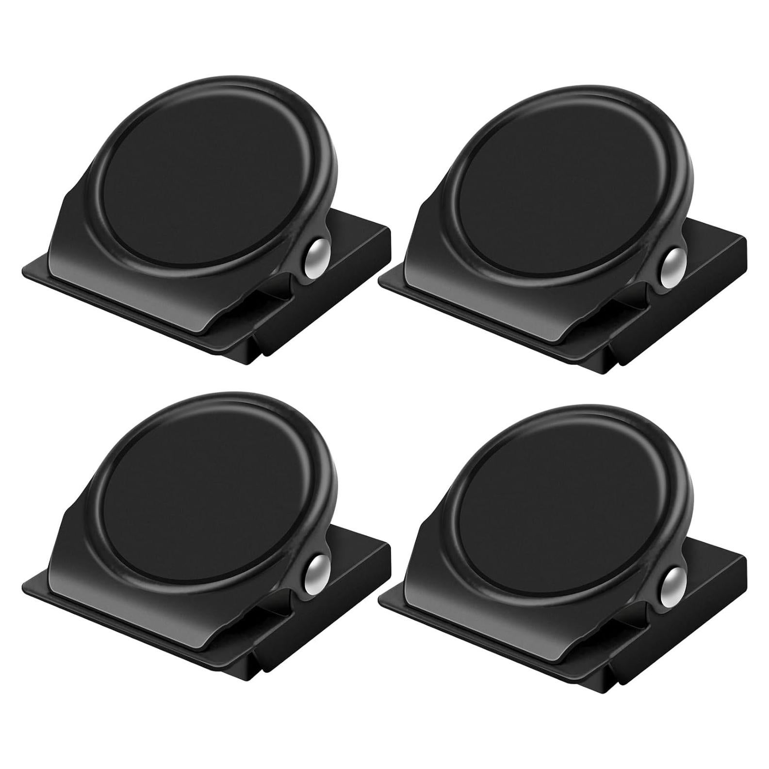 Clips Magnéticos Negros Junarter - Paquete de 4 Clips Pesados