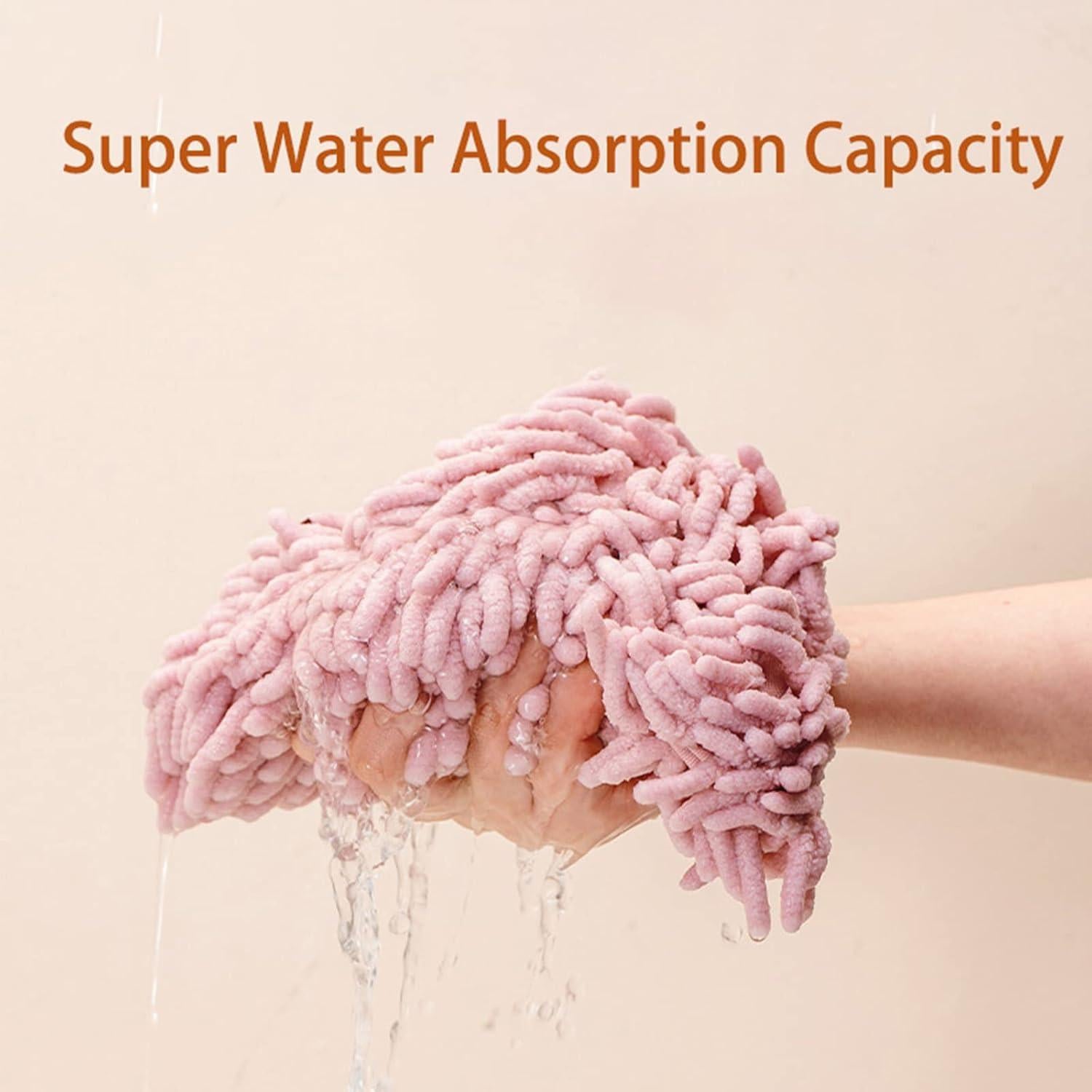 2 Toallas de Mano Chenille PIAOPIAO Erizo Azul y Naranja