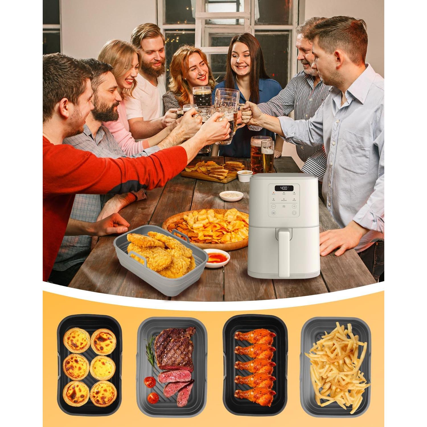 Forros de Silicona para Freidora de Aire Bella 4Qt 2-Pack