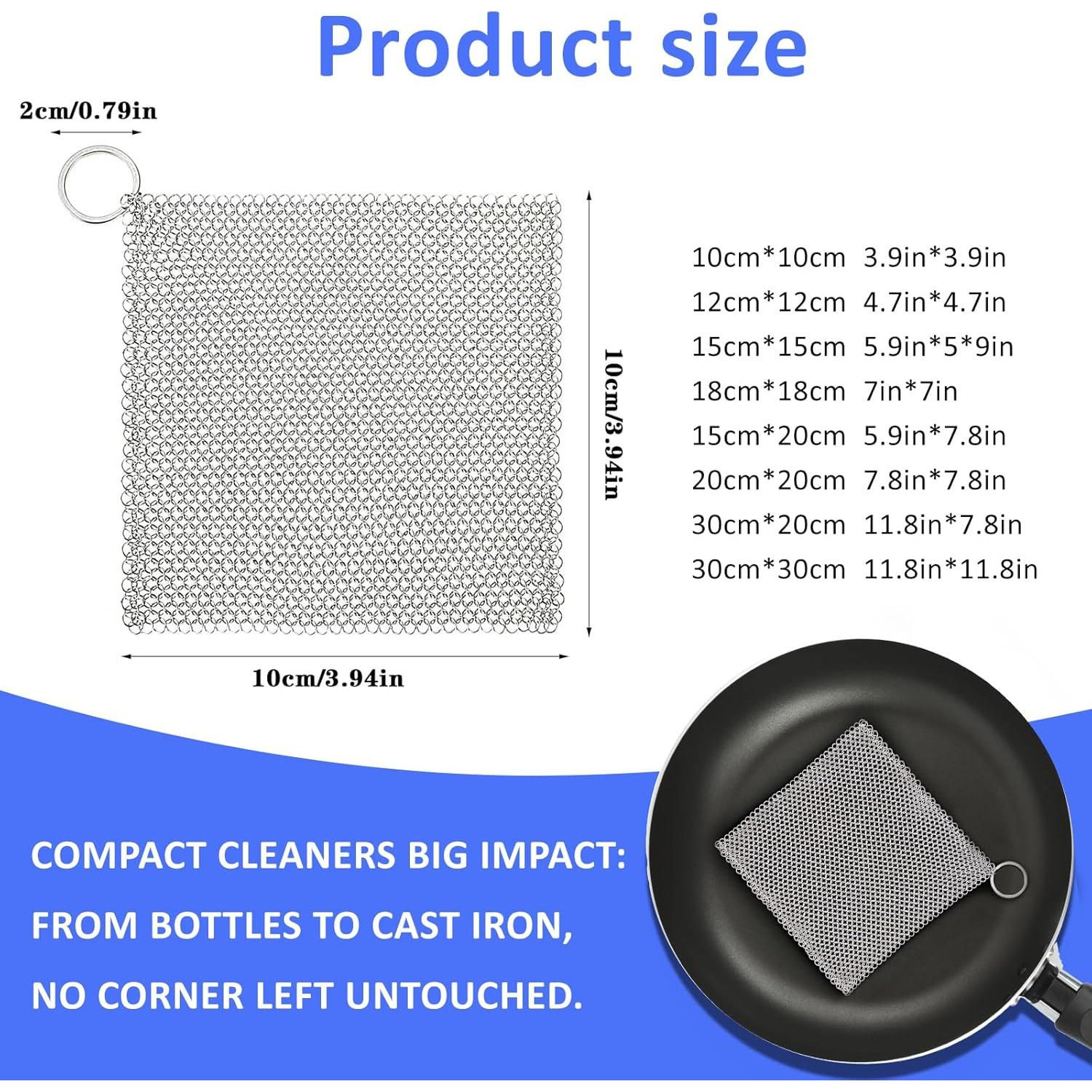 Estropajo de Cadena Penhderm Acero Inoxidable 316L 10x10cm