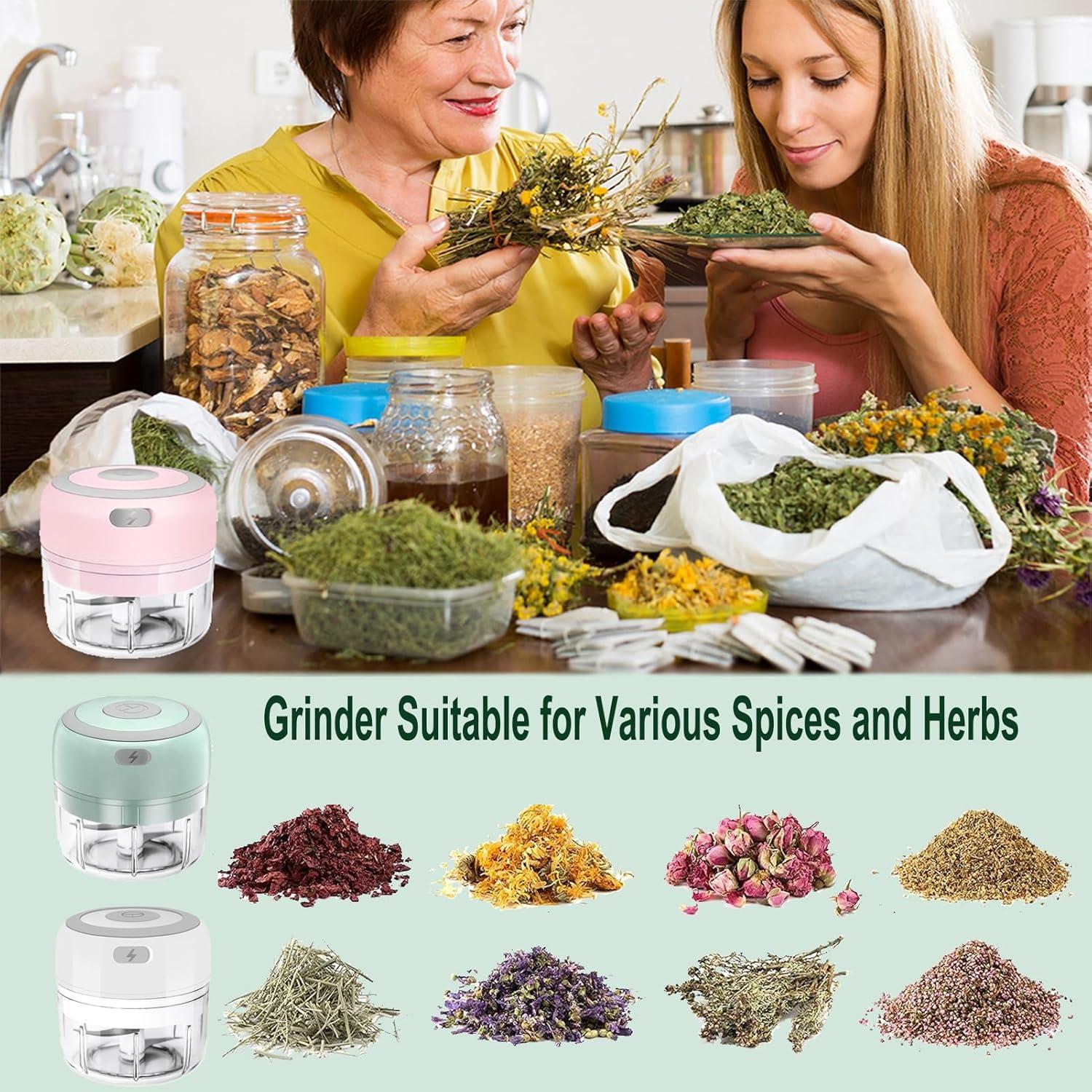 Molino de Hierbas Eléctrico ROVIGO 100ml USB Inalámbrico Verde