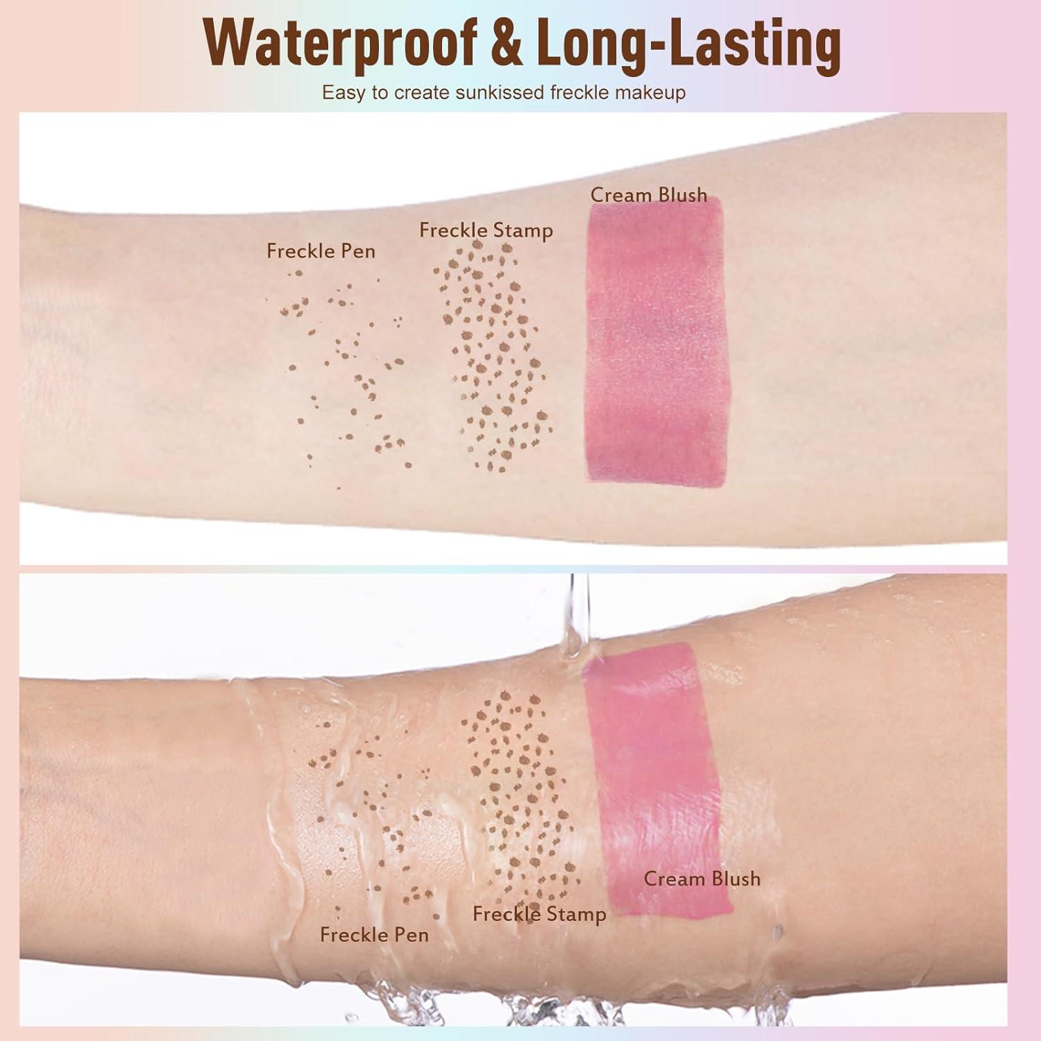 Kit de Maquillaje de Pecas Wugbc - Bolígrafo y Rubor Líquido