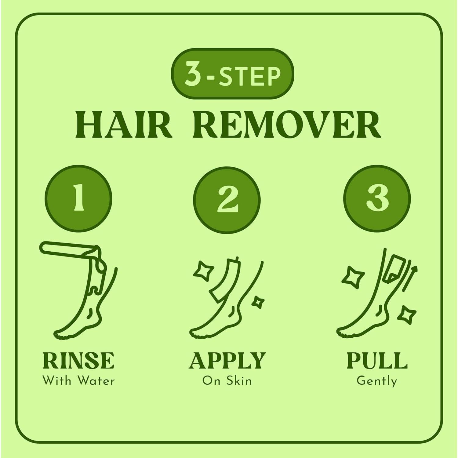 Tiras de Cera Reutilizables MOOM 48 Unidades para Depilación