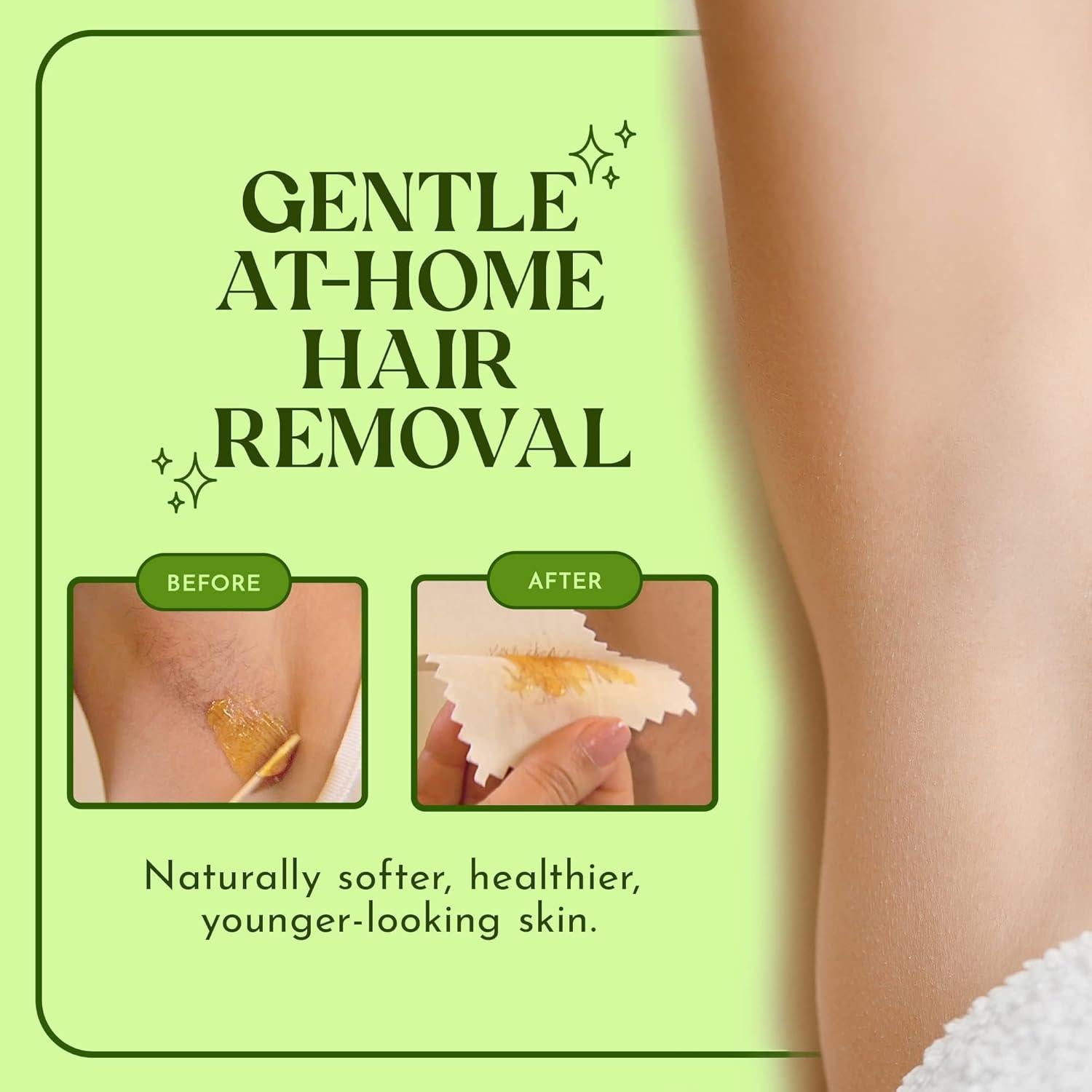 Tiras de Cera Reutilizables MOOM 48 Unidades para Depilación