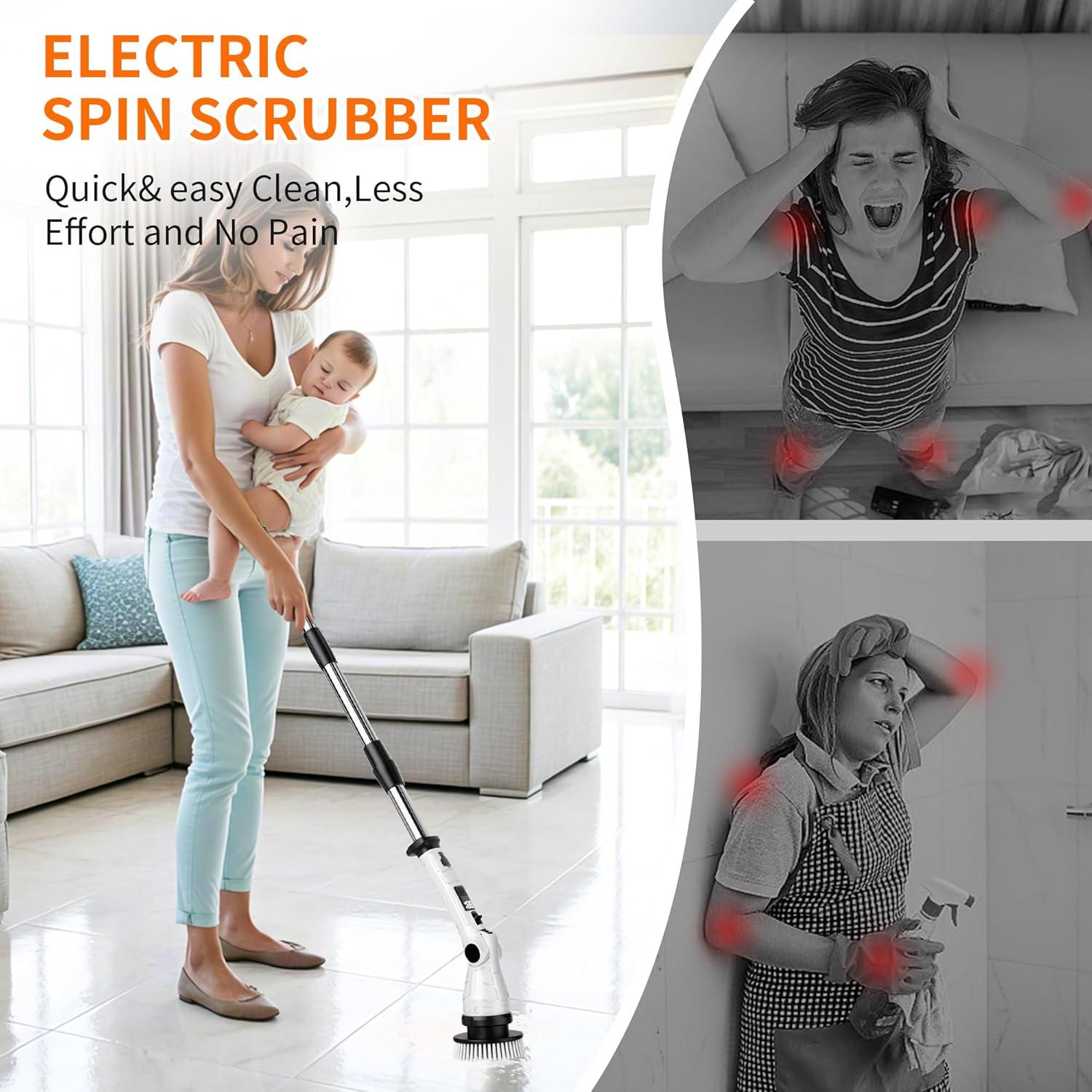 Cepillo Eléctrico KELAWE con 8 Cabezas y 3 Velocidades