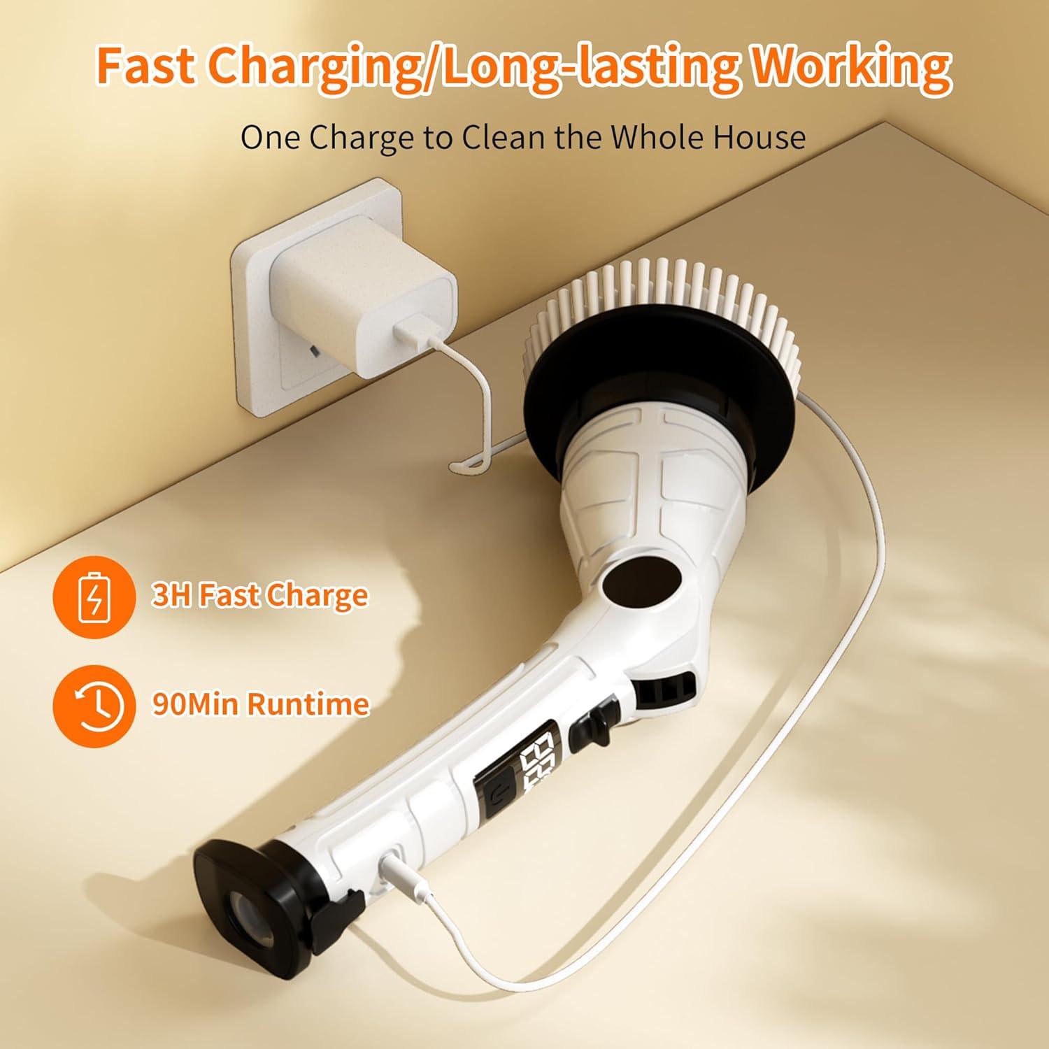 Cepillo Eléctrico KELAWE con 8 Cabezas y 3 Velocidades