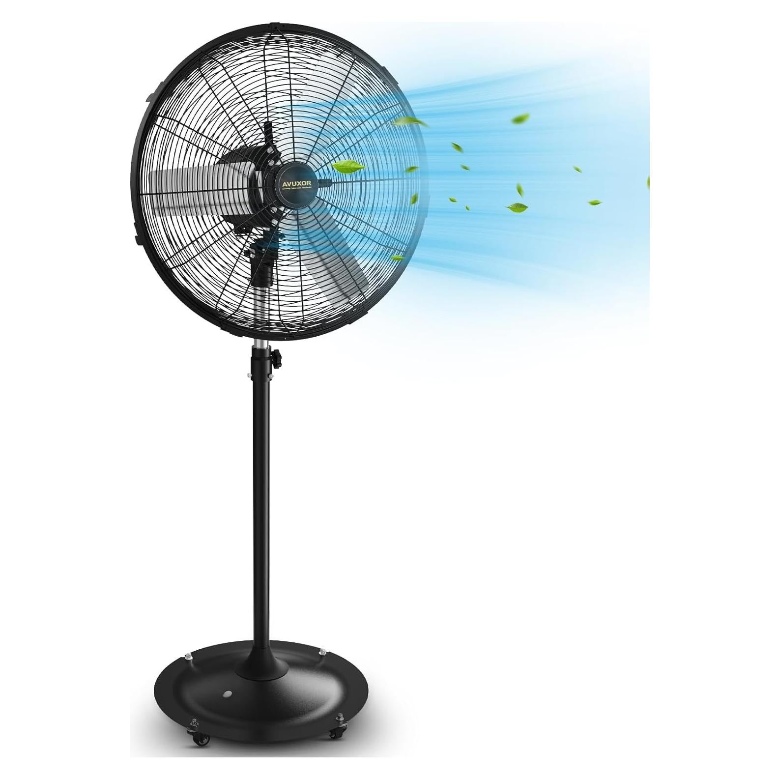 Ventilador de Pedestal AVUXOR 24" Oscilante 4 Velocidades