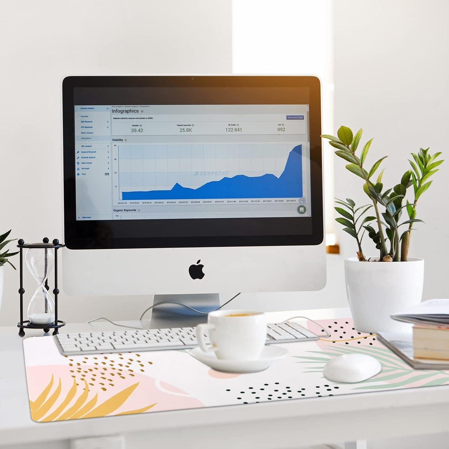 Alfombrilla de Escritorio iCasso XXL con Reposamuñecas - Morlandi