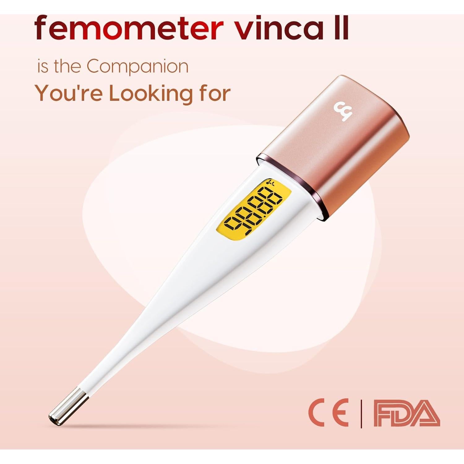 Termómetro Basal Inteligente Femometer Dorado con APP