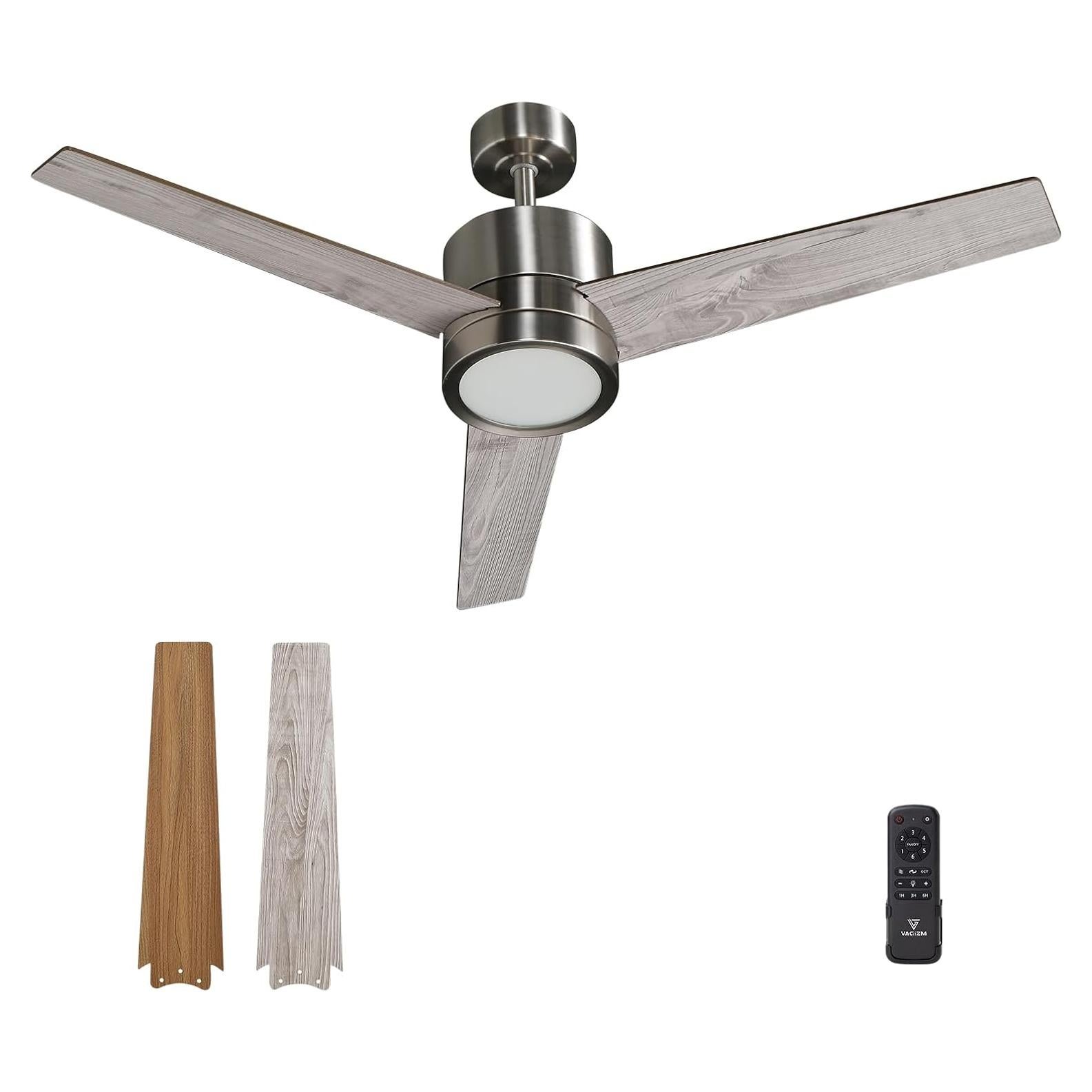 Ventilador de Techo 132 cm Vagizm con Luz y Control Remoto