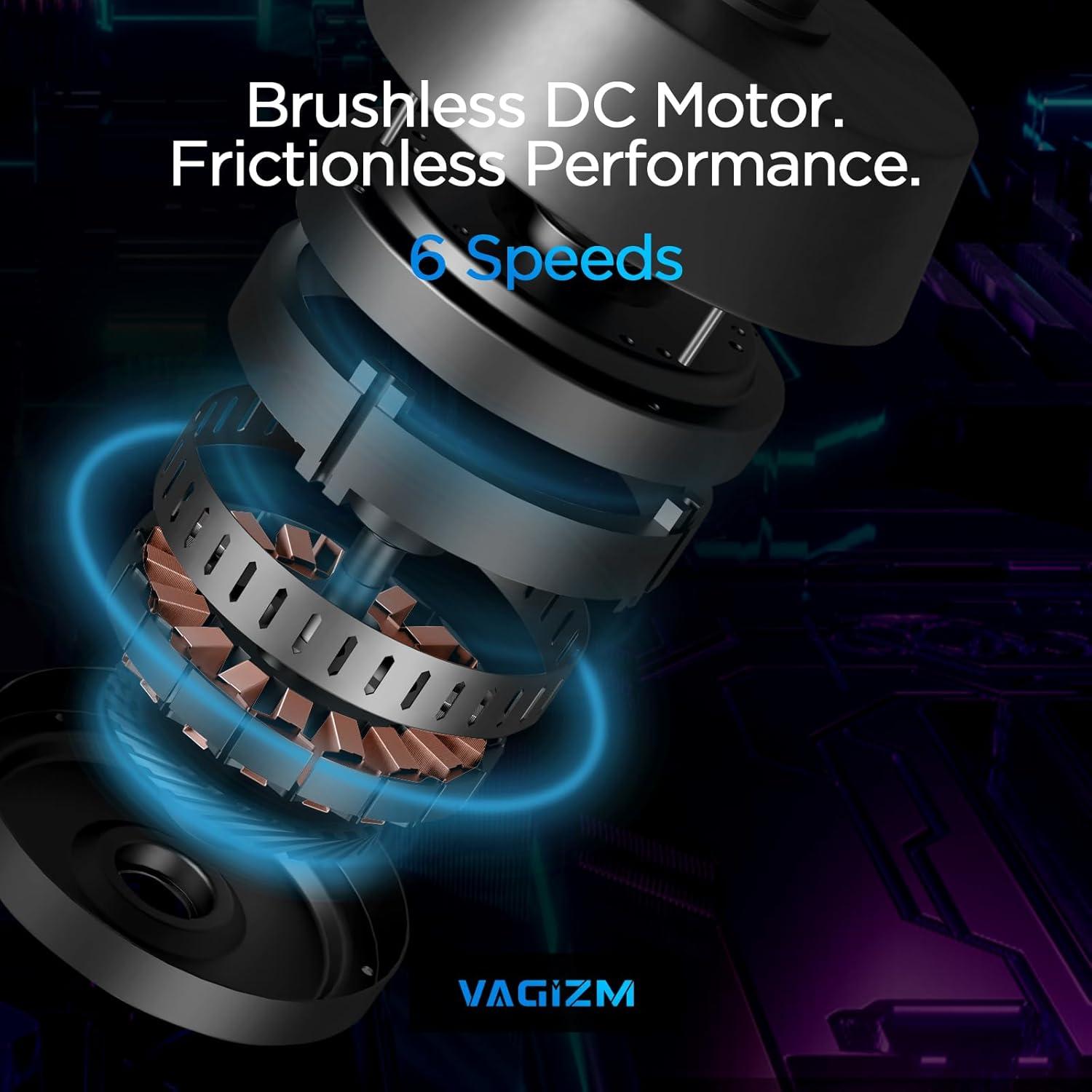 Ventilador de Techo 132 cm Vagizm con Luz y Control Remoto