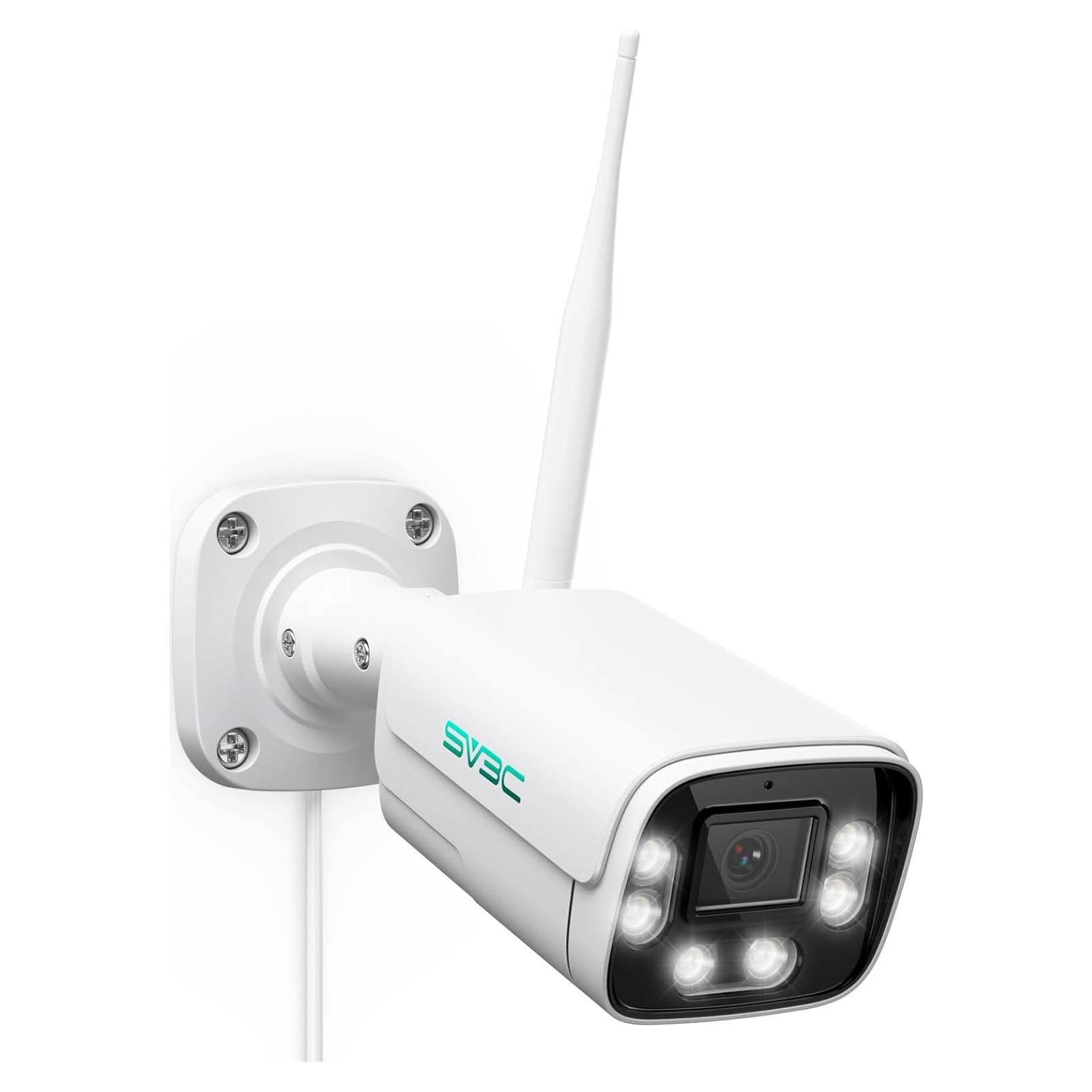 Cámara IP WiFi SV3C 4K Exterior 8MP con Visión Nocturna