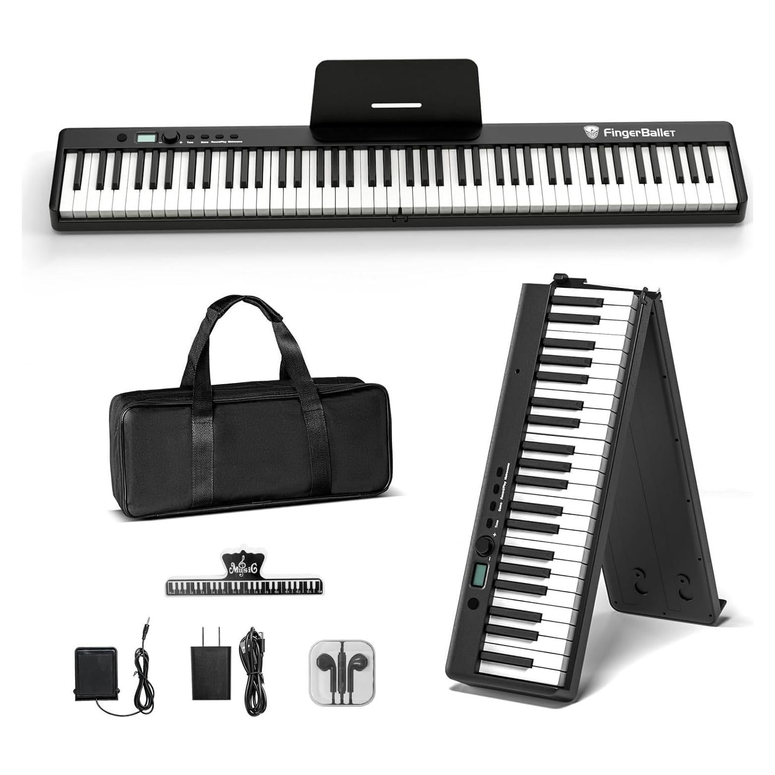 Teclado Piano Digital Plegable FingerBallet BX20 88 Teclas