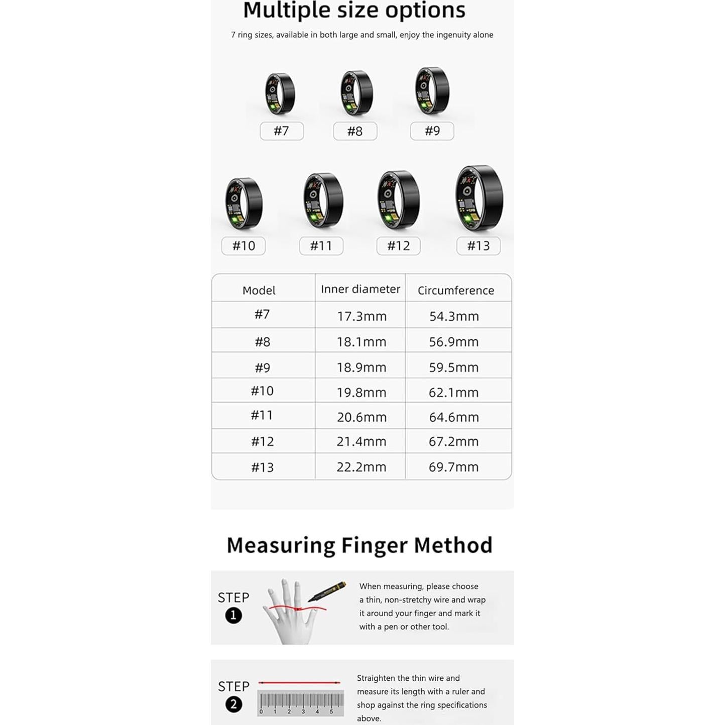 Anillo Inteligente EAGLE TECHS R11M Baño de Oro 18K Salud