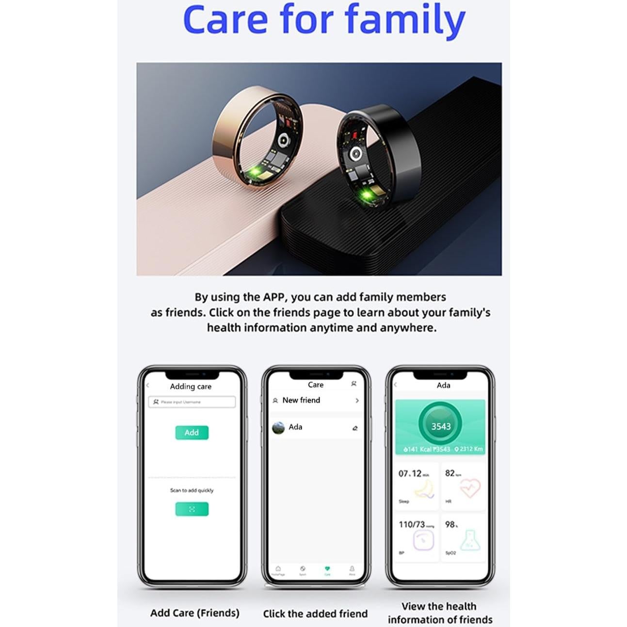 Anillo Inteligente EAGLE TECHS R11M Baño de Oro 18K Salud