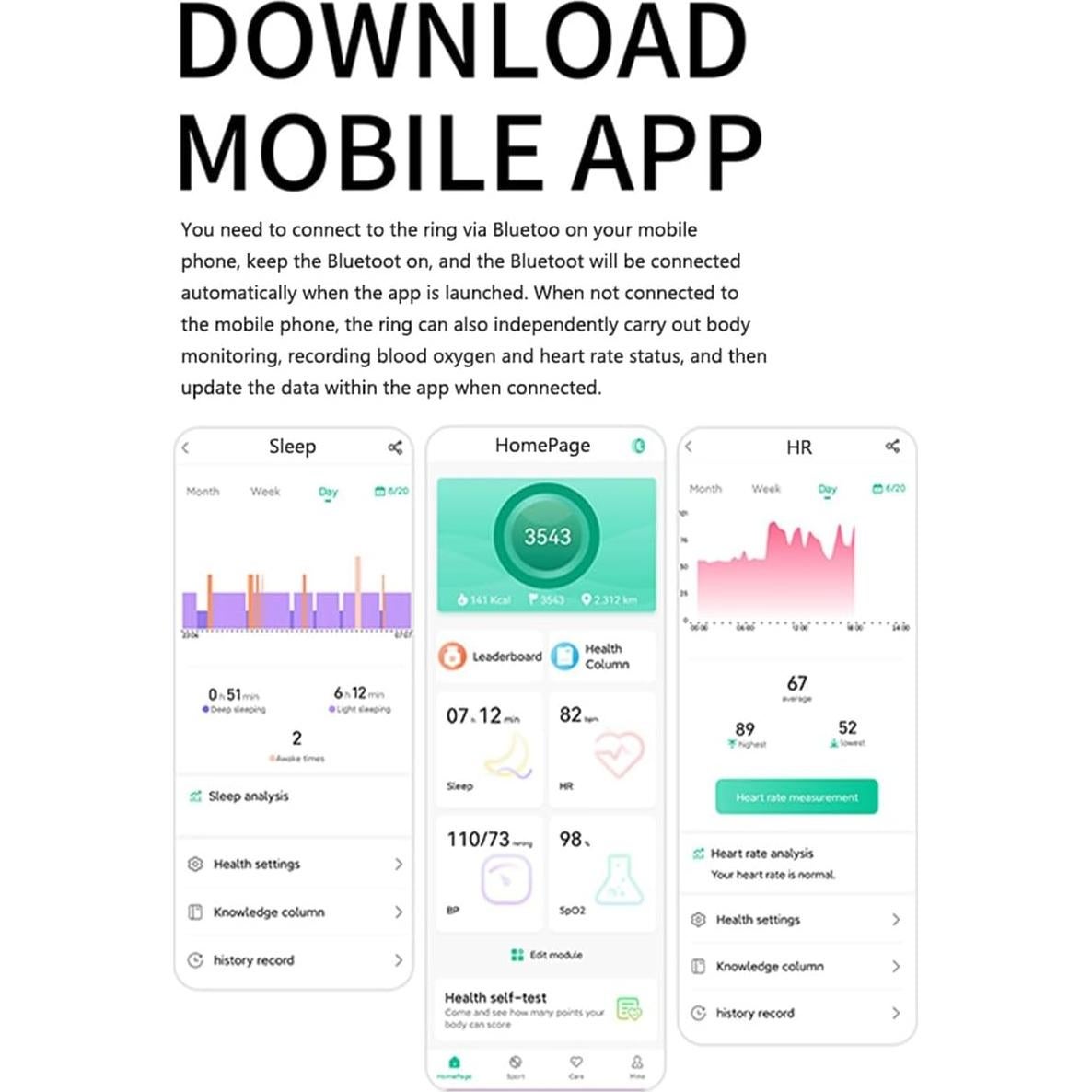 Anillo Inteligente EAGLE TECHS R11M Baño de Oro 18K Salud
