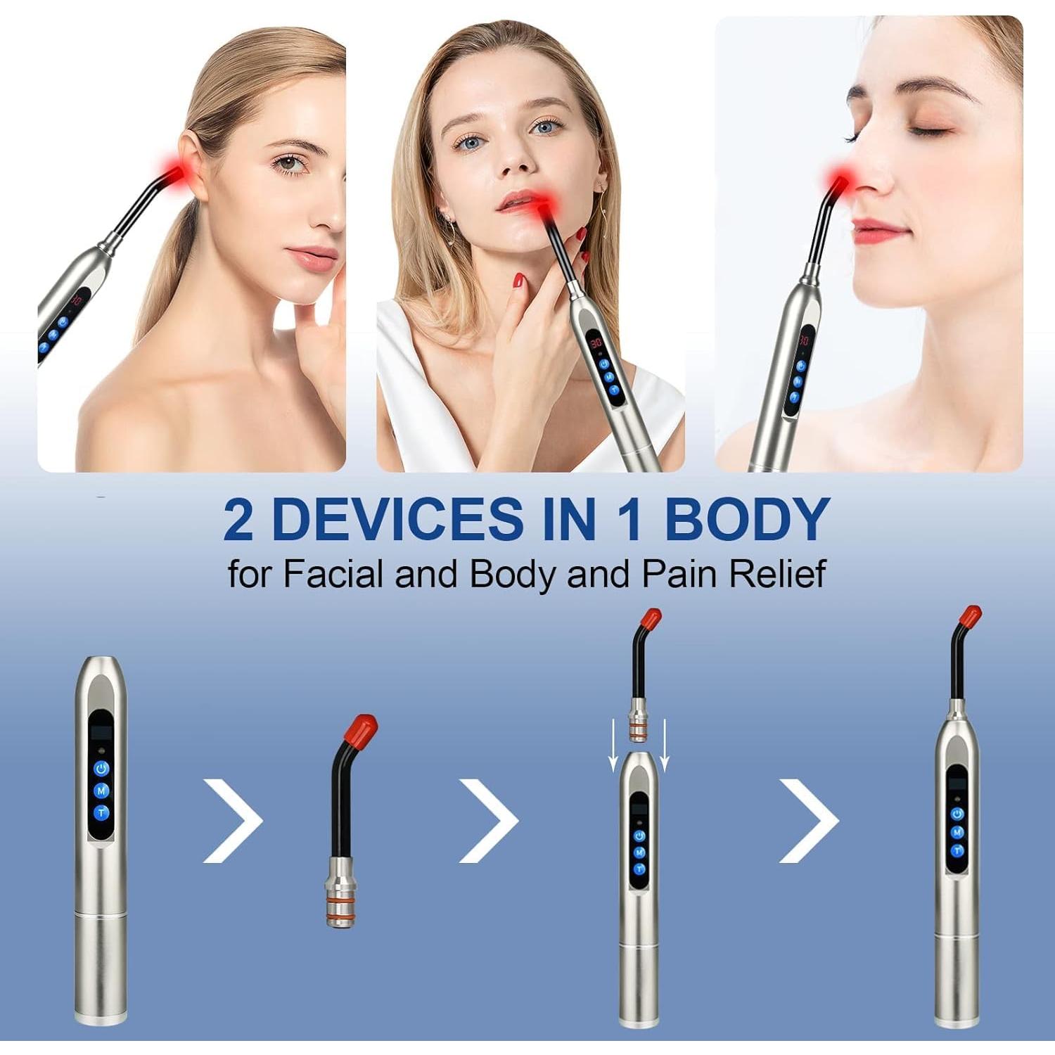 Dispositivo Terapia Luz Roja Topvent para Herpes Labial